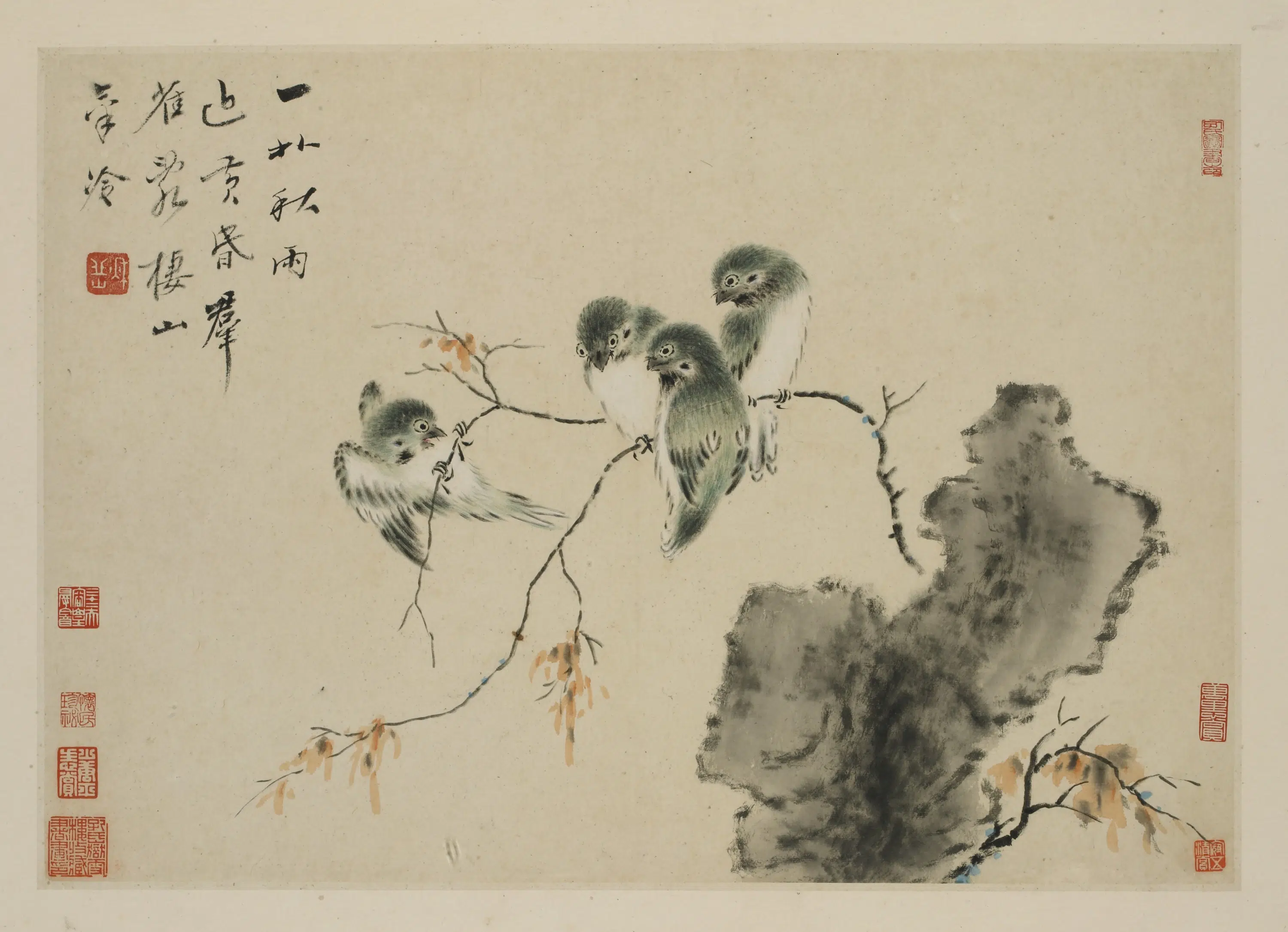 清朝【华岩】《新罗山人花鸟册》 第5张