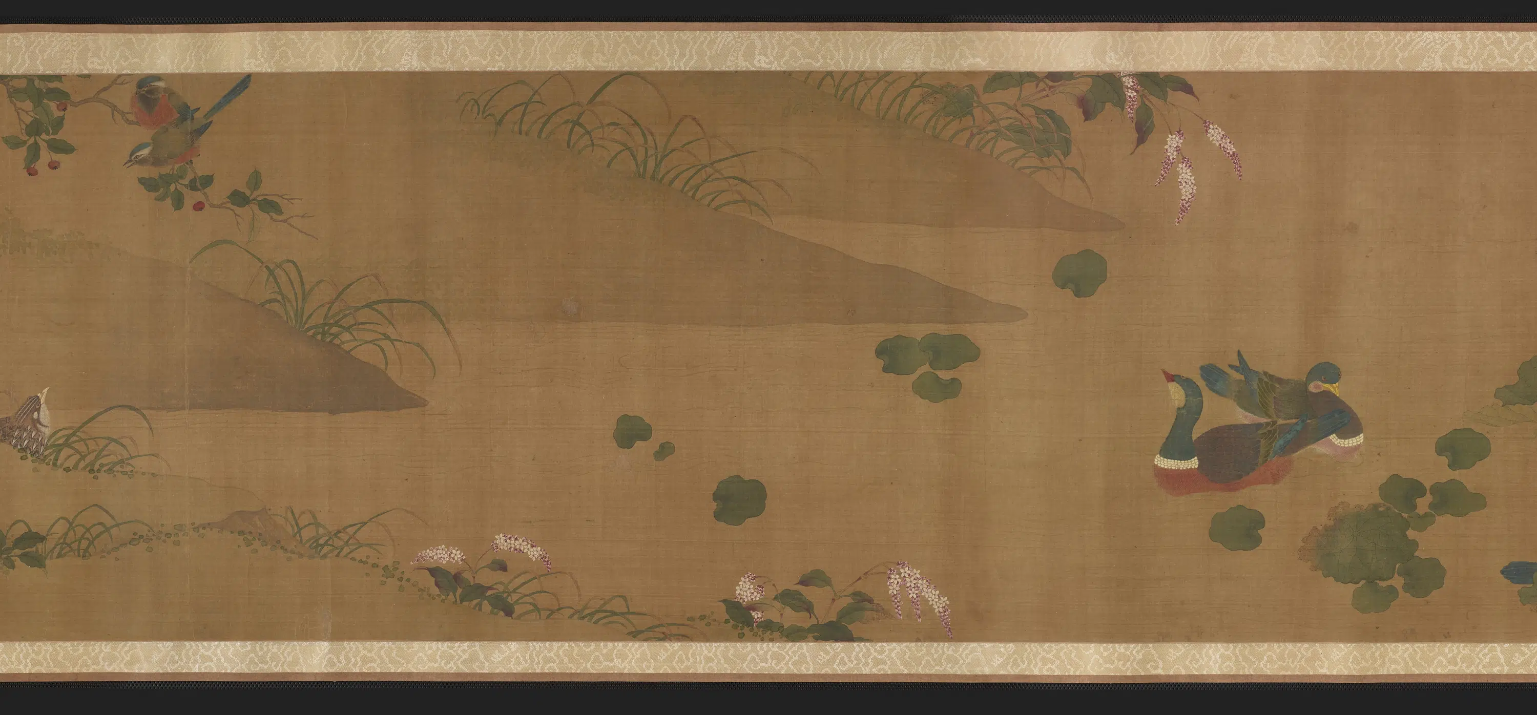 宋朝【赵昌】《花禽鸭鹑图卷》 第3张