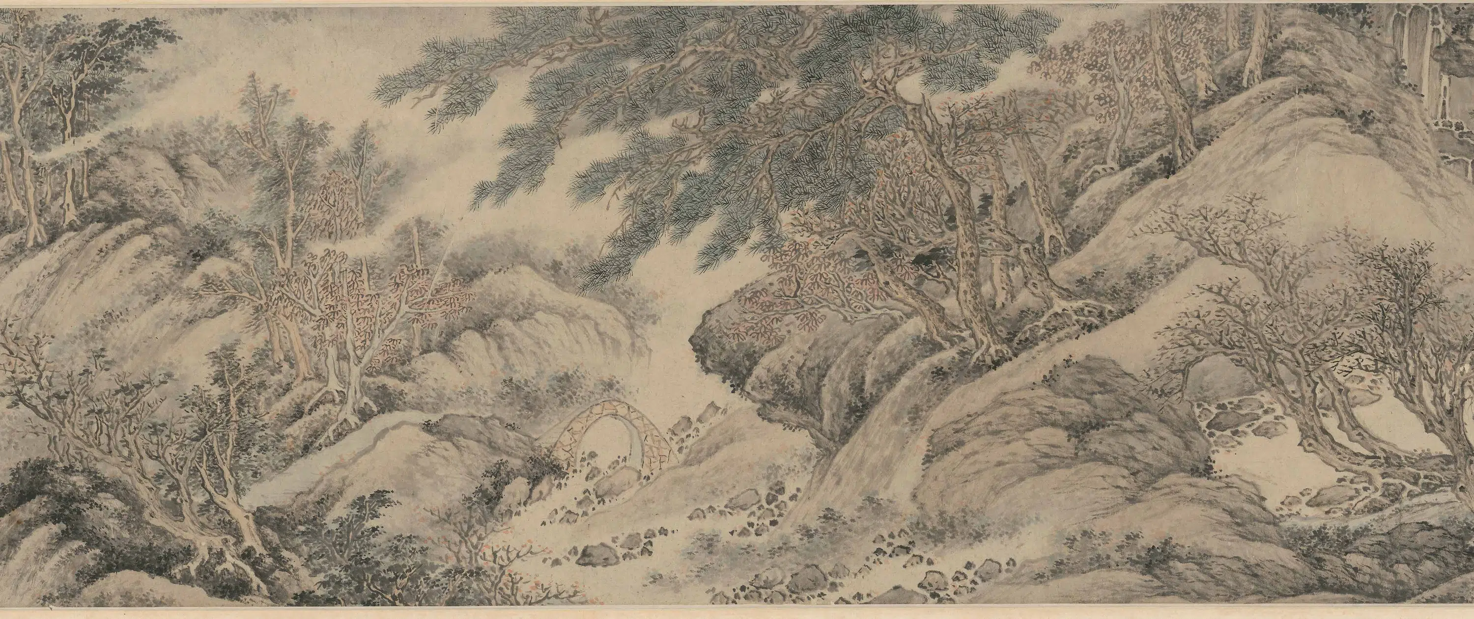 明朝【陈祼】《深秋隐趣图卷》 第3张