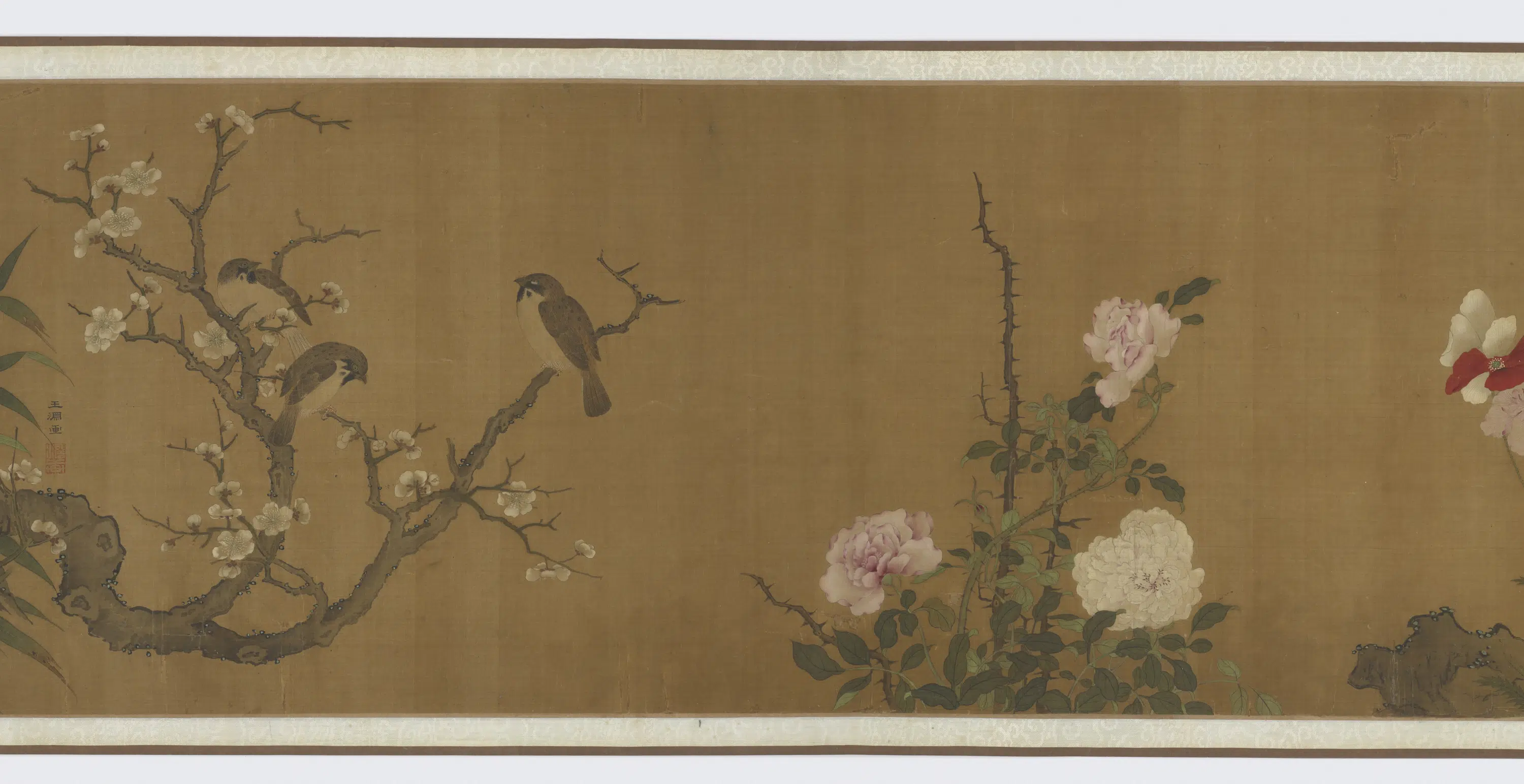 元朝【王渊】《花鸟画卷》 第2张