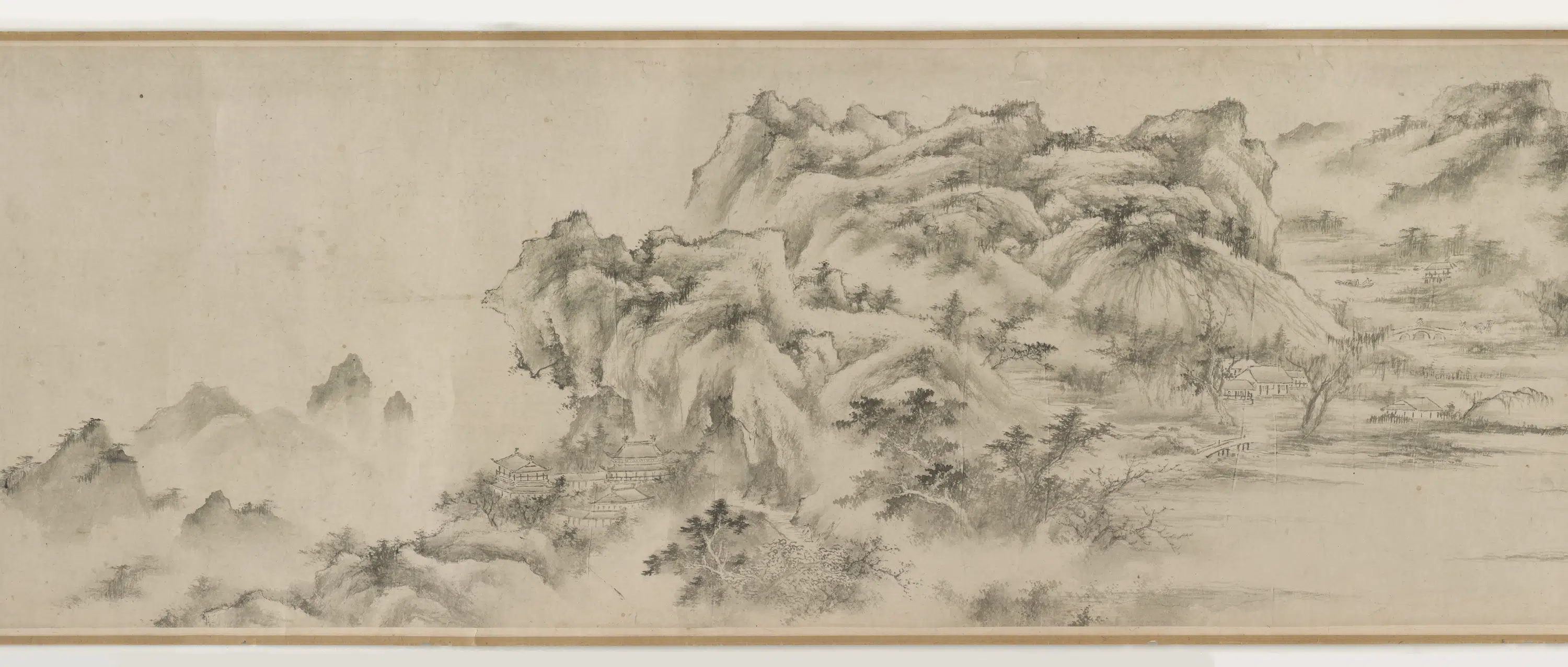 清朝【陆远】《溪山无尽图卷》 第6张