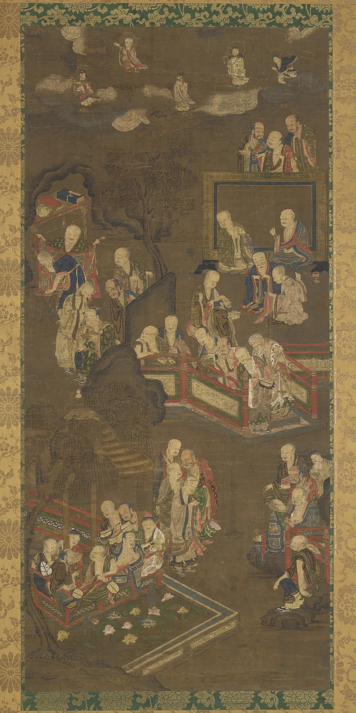 《庭园罗汉图-1》