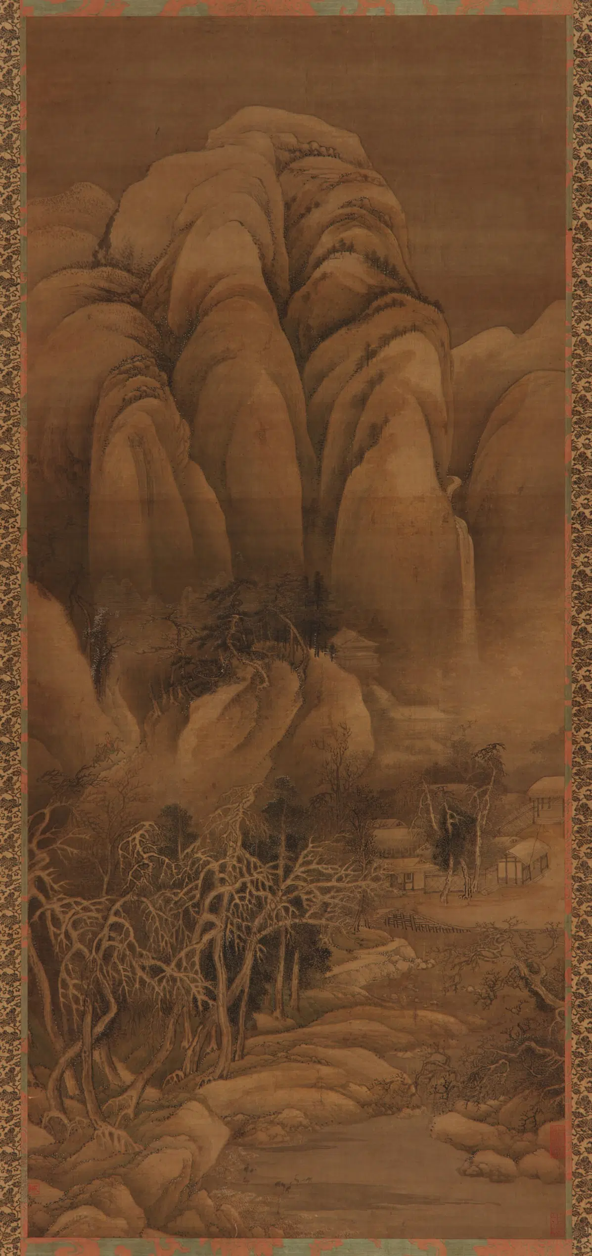 宋朝【李成】《山庄雪霁图》