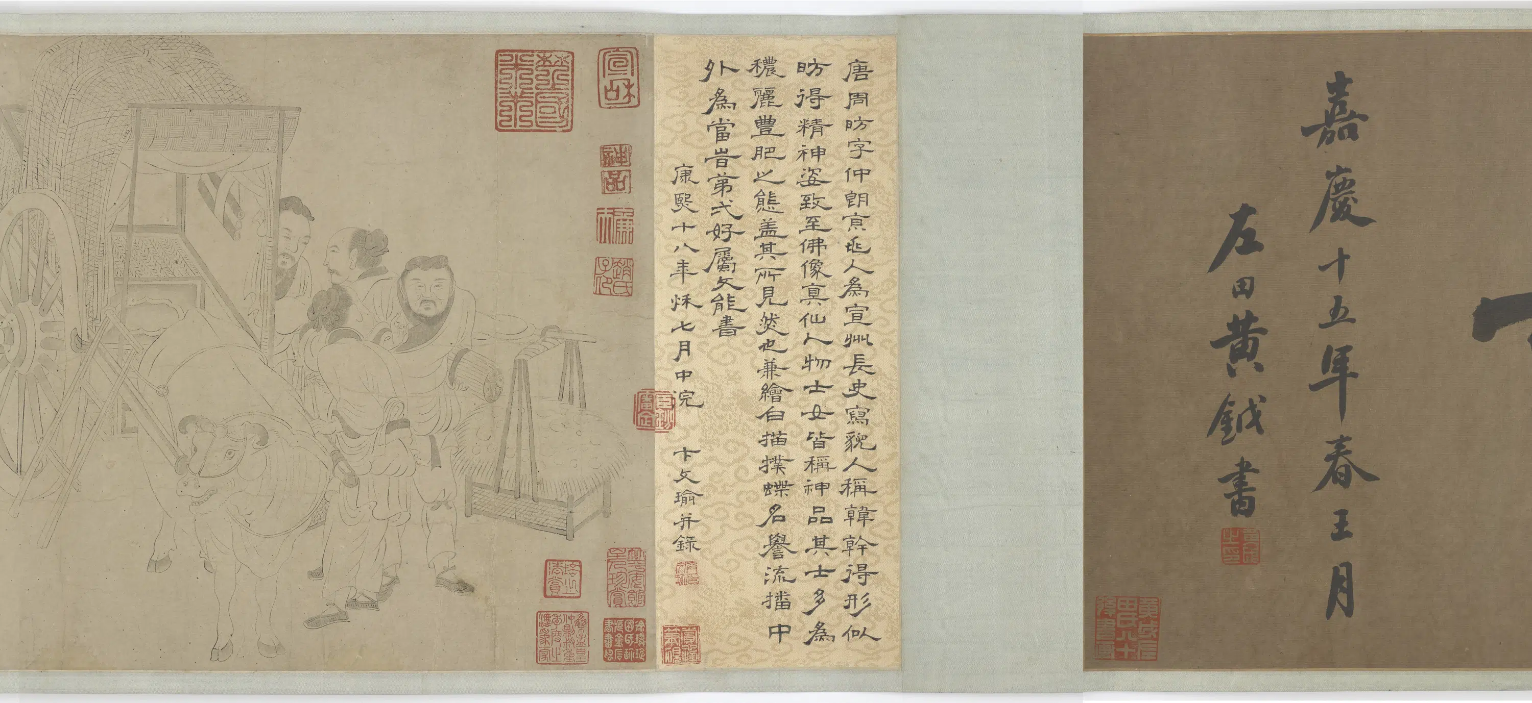 唐朝【周昉】《田家移居图》 第3张