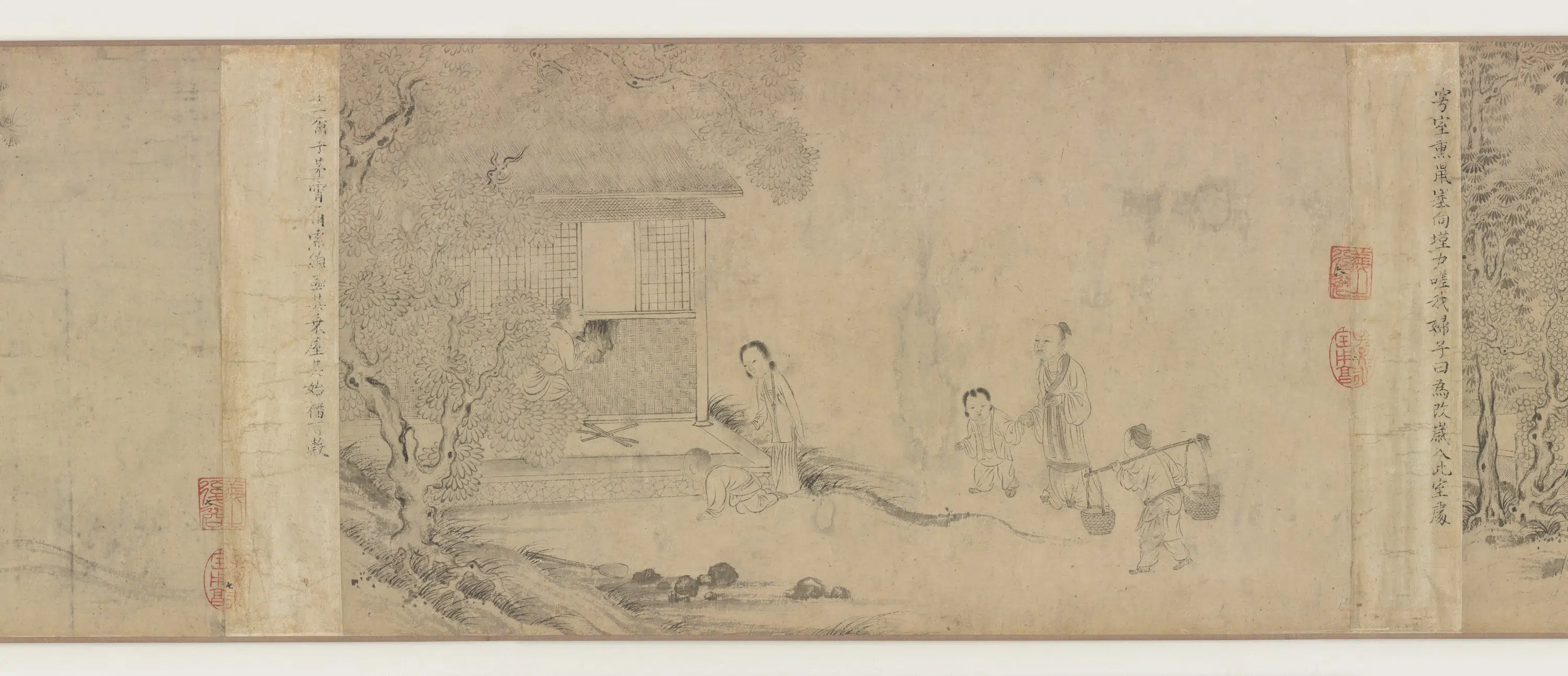 宋朝【马和之】《豳风七月图卷》 第6张 宋朝【马和之】《豳风七月图卷》 第6张