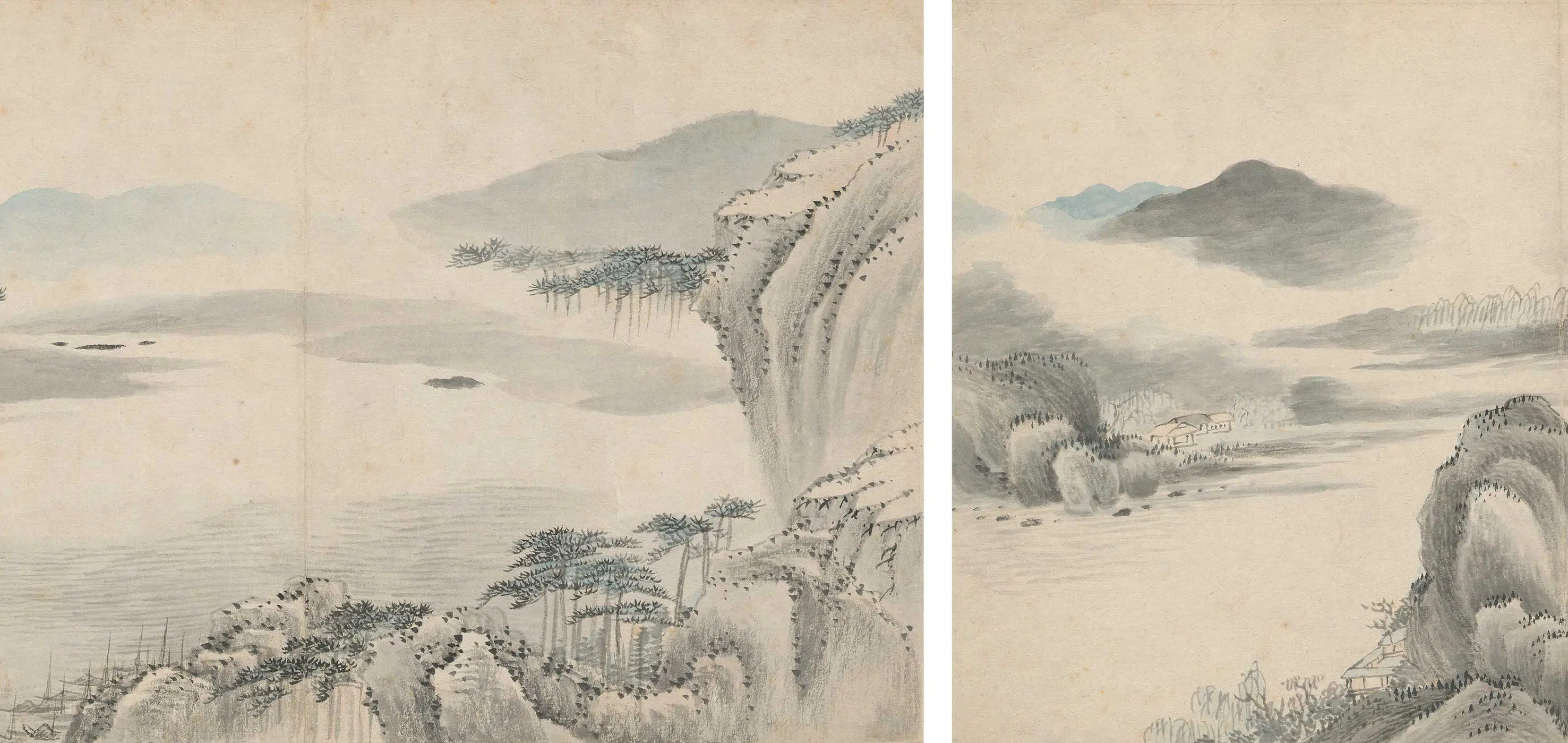 清代【高简】《拟江参山水册》 第6张 清代【高简】《拟江参山水册》 第6张