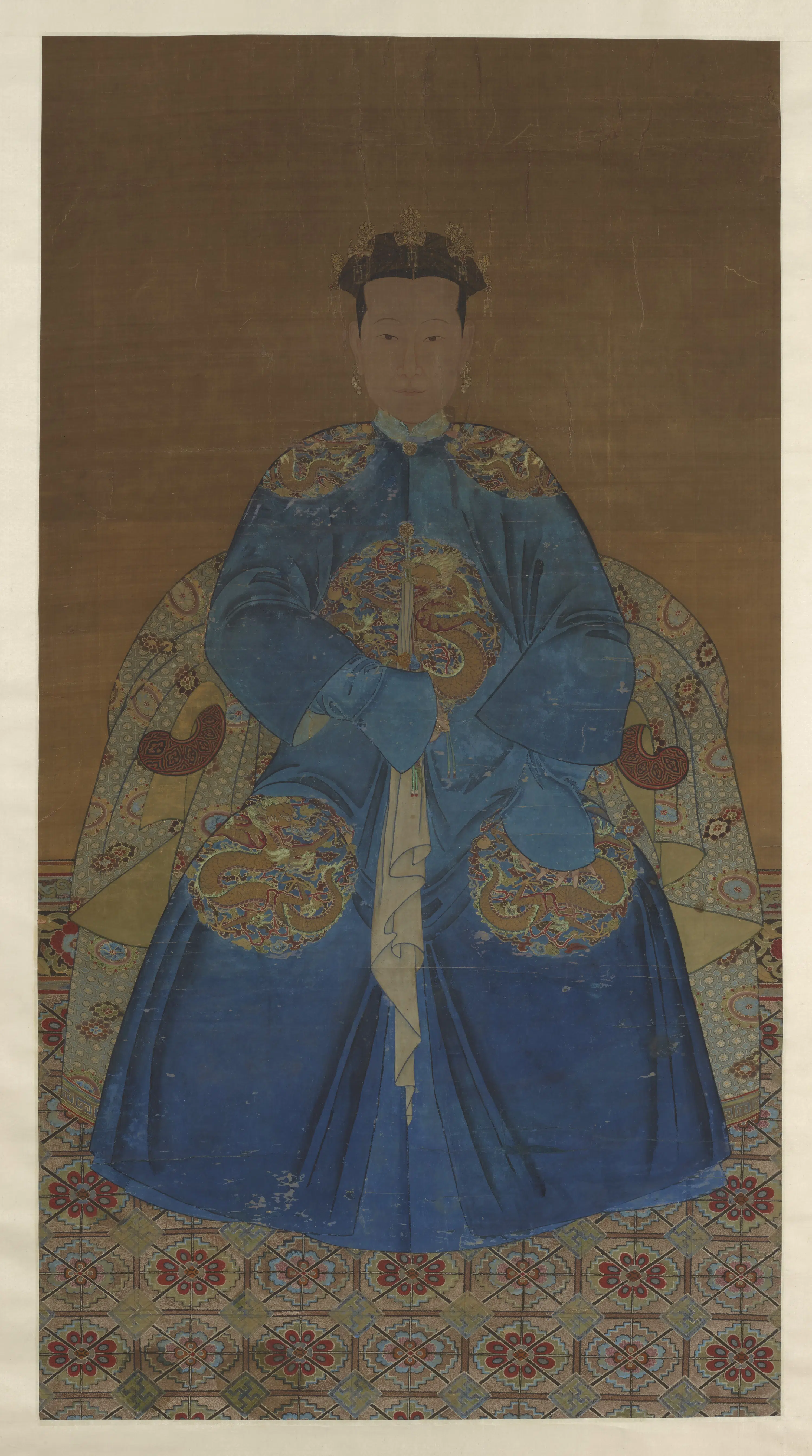《清和硕豫亲王多铎福晋肖像》