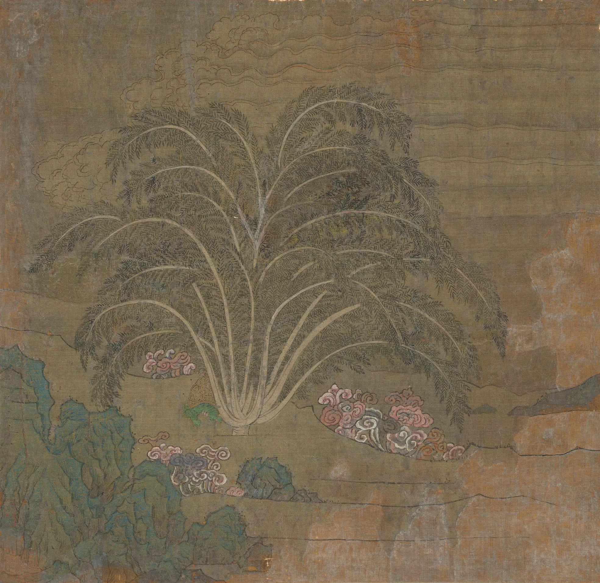 清代【佚名】《斗方祥瑞图》