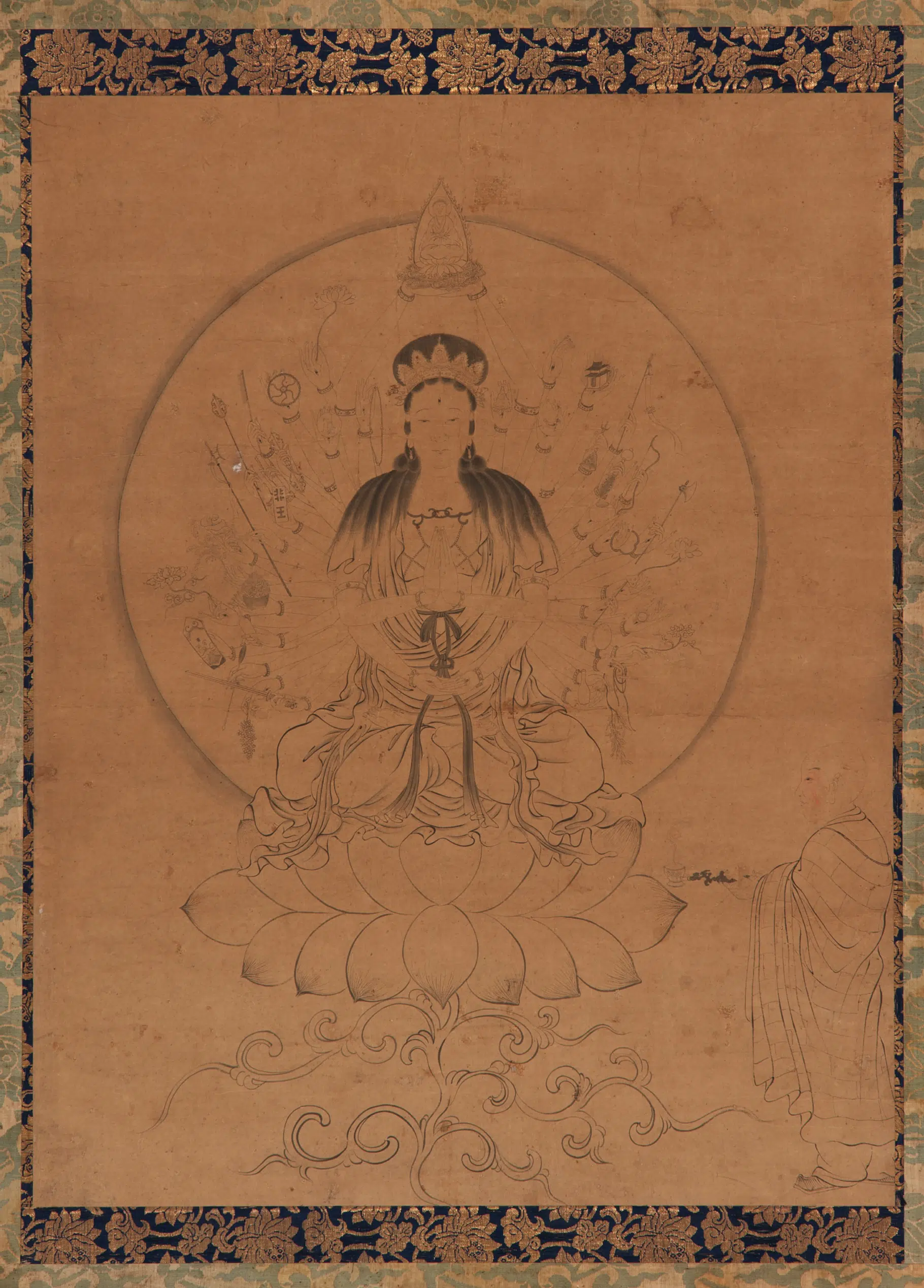 宋朝【梵隆禅师】《千手千眼观世音菩萨像》