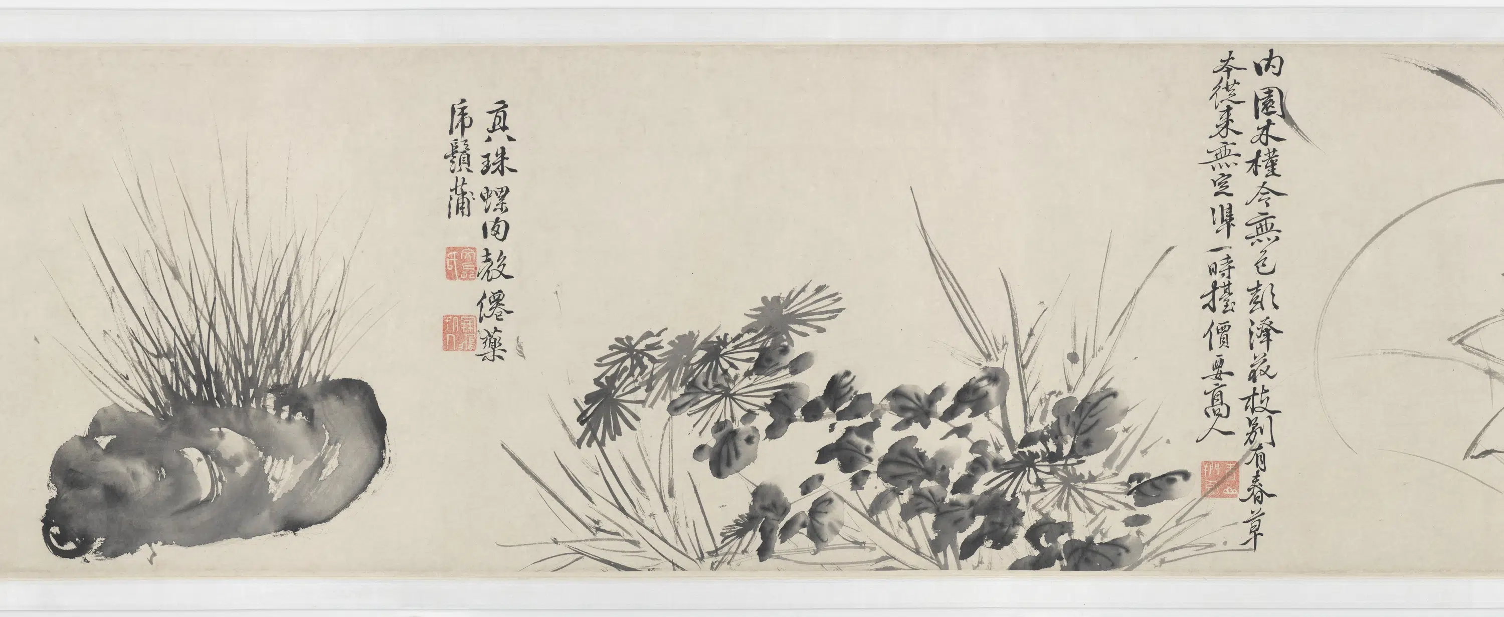 明朝【徐渭】《青藤墨妙（十二花卉配诗）图卷》 第4张
