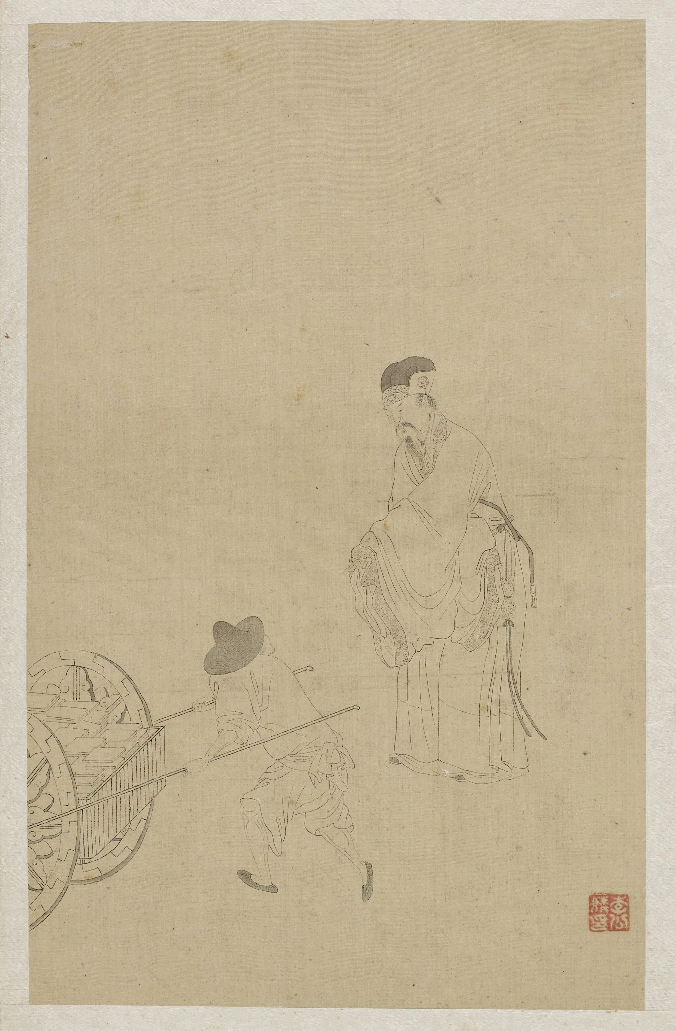 宋朝【李公麟】《人物画册》 第3张 宋朝【李公麟】《人物画册》 第3张