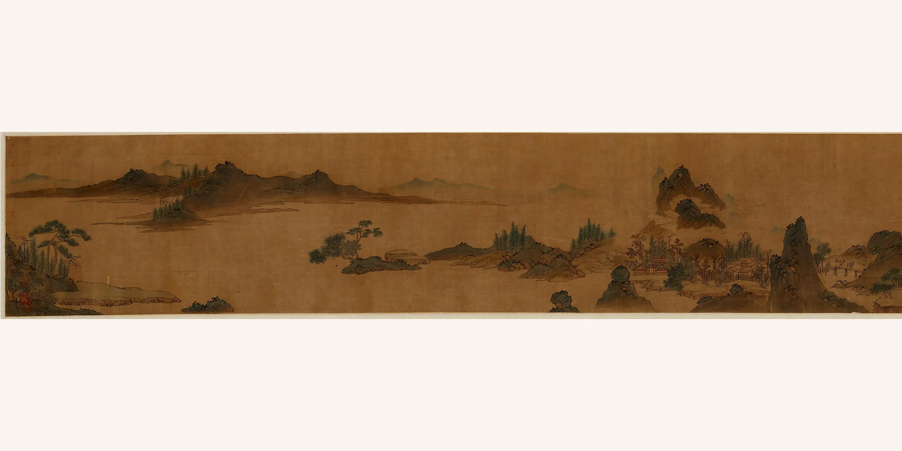 清代【佚名】《地图武夷山图卷》