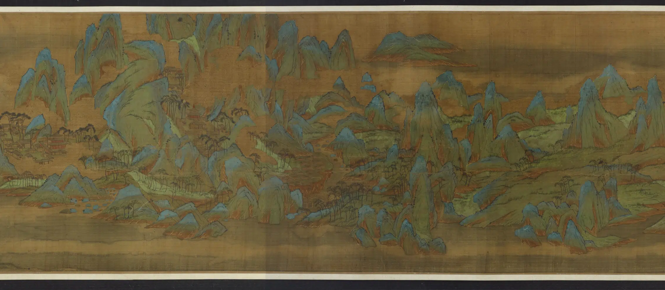 宋朝【刘松年】《青绿山水图卷》 第3张