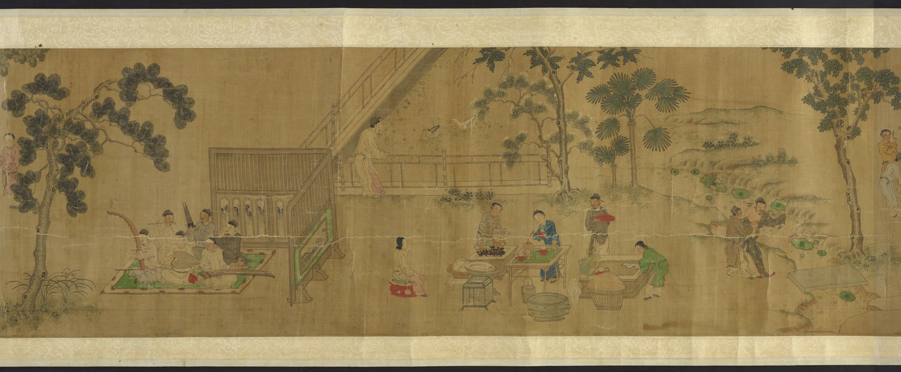 元朝【钱选】《十八学士文会图》 第3张