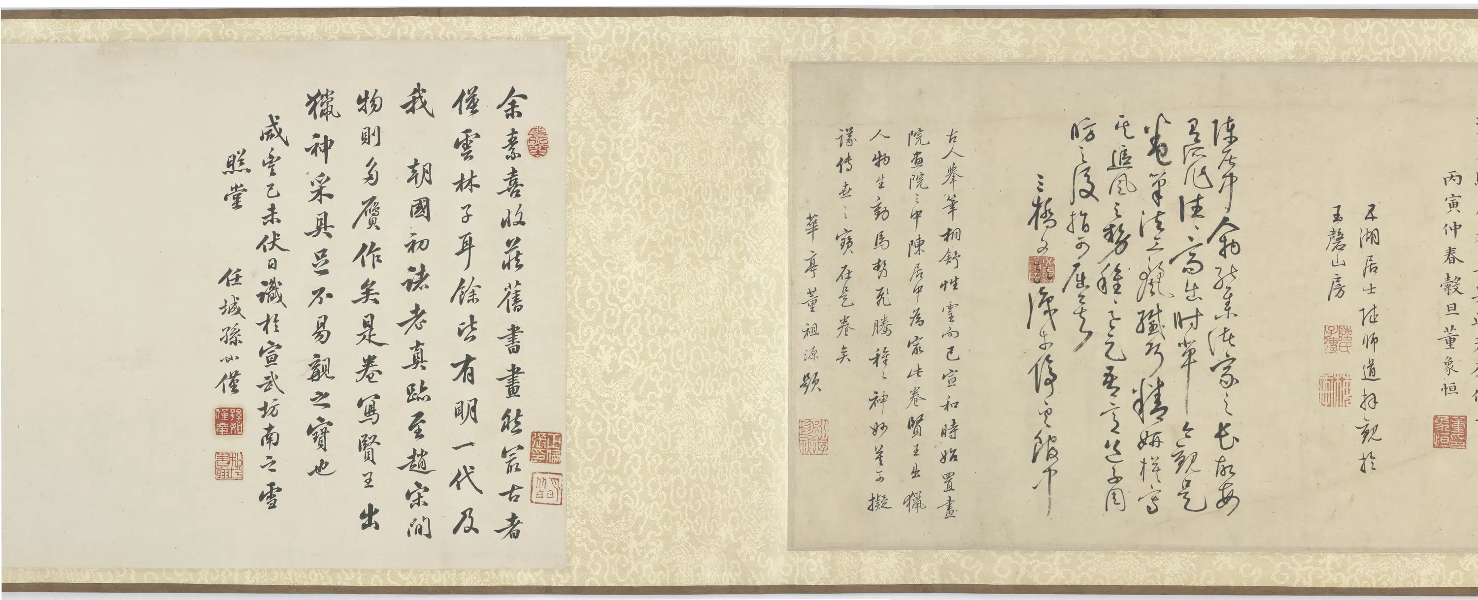 宋朝【陈居中】《胡人猎骑图卷》