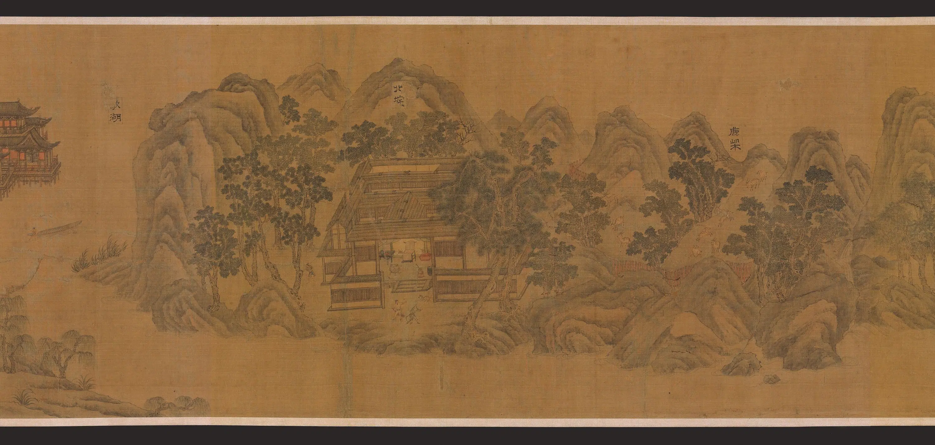宋朝【郭忠恕】《摹王维辋川图卷-2》 第3张 宋朝【郭忠恕】《摹王维辋川图卷-2》 第3张