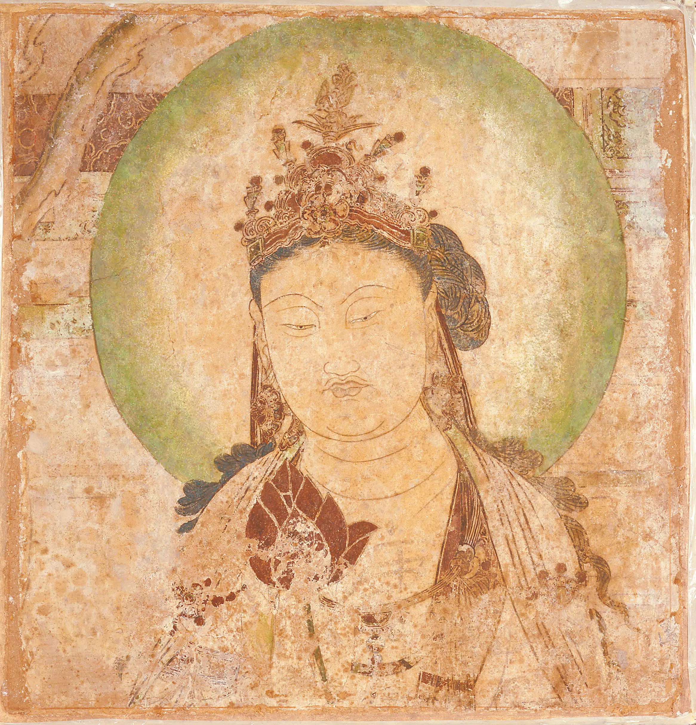 《持莲苞菩萨像》