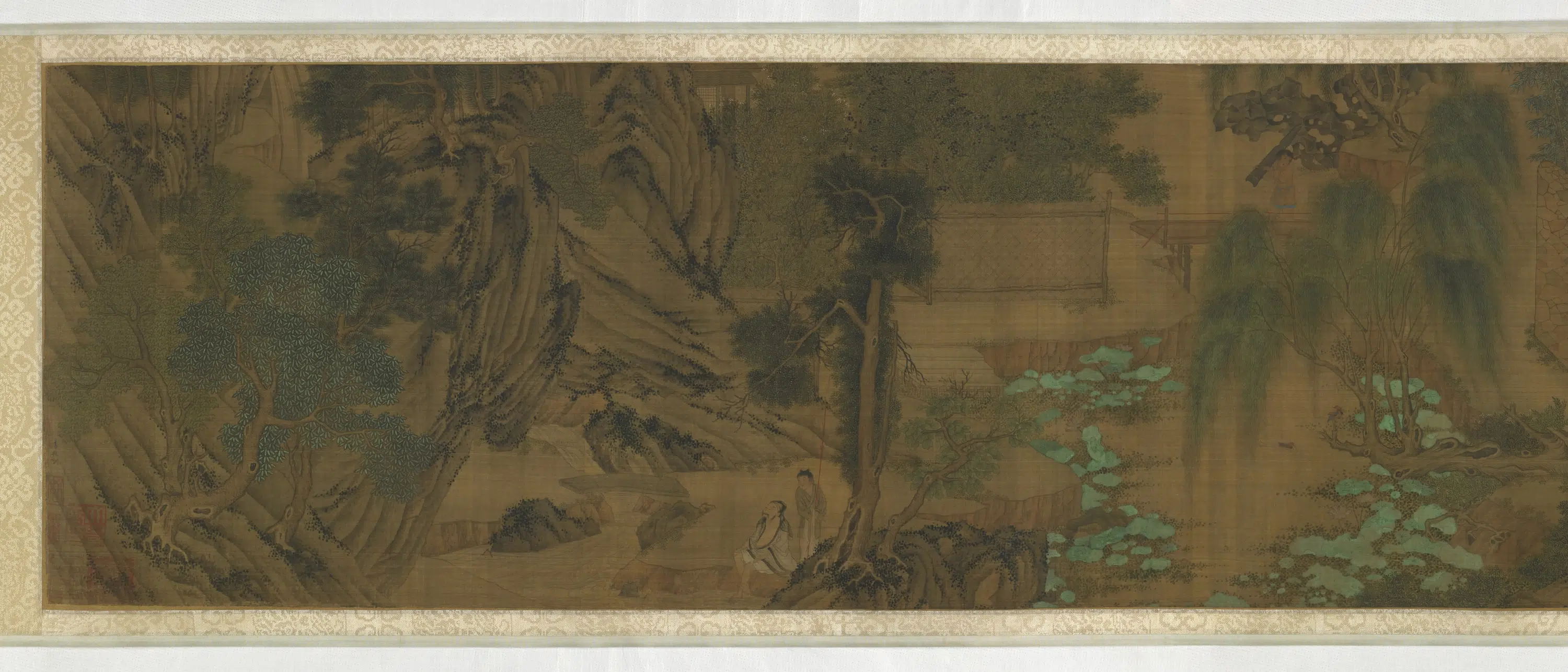宋朝【李从训】《陶渊明归隐图卷》