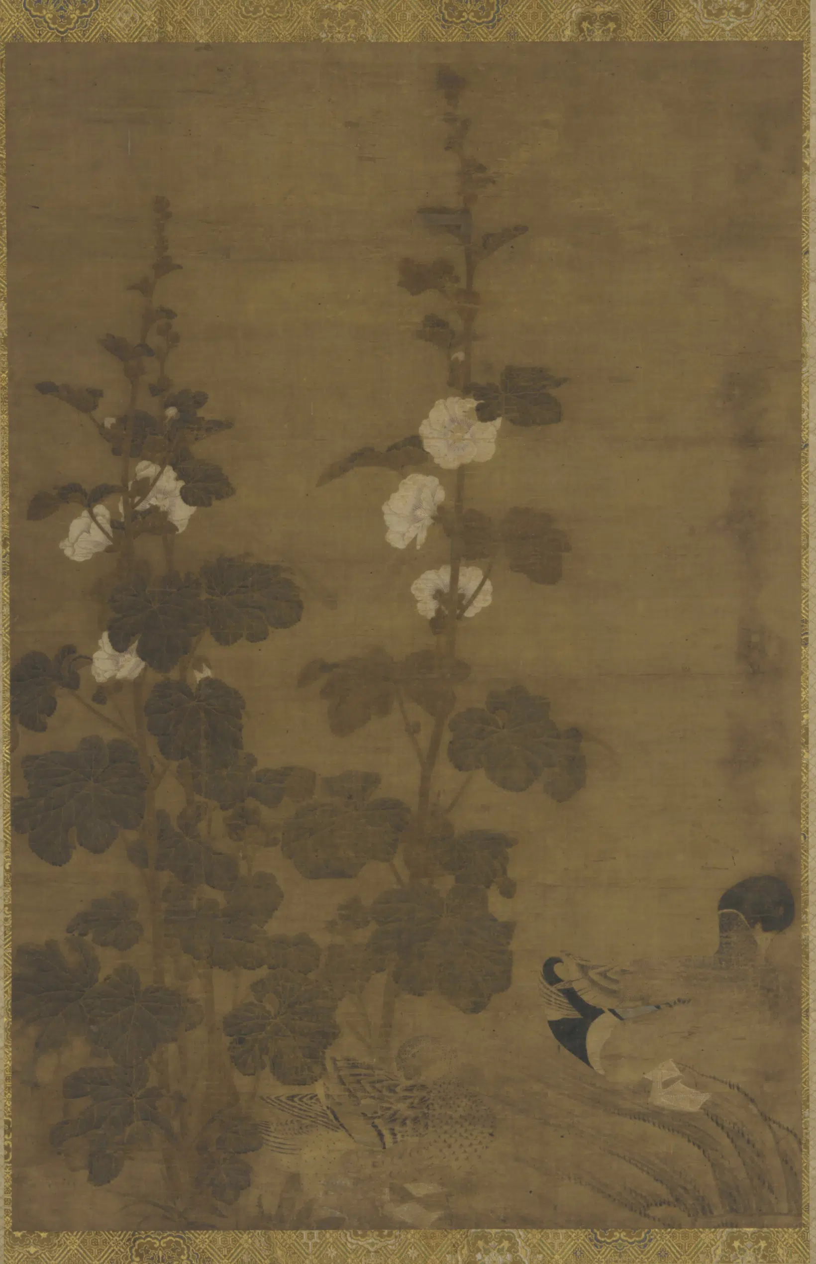 《蜀葵鸭子图》