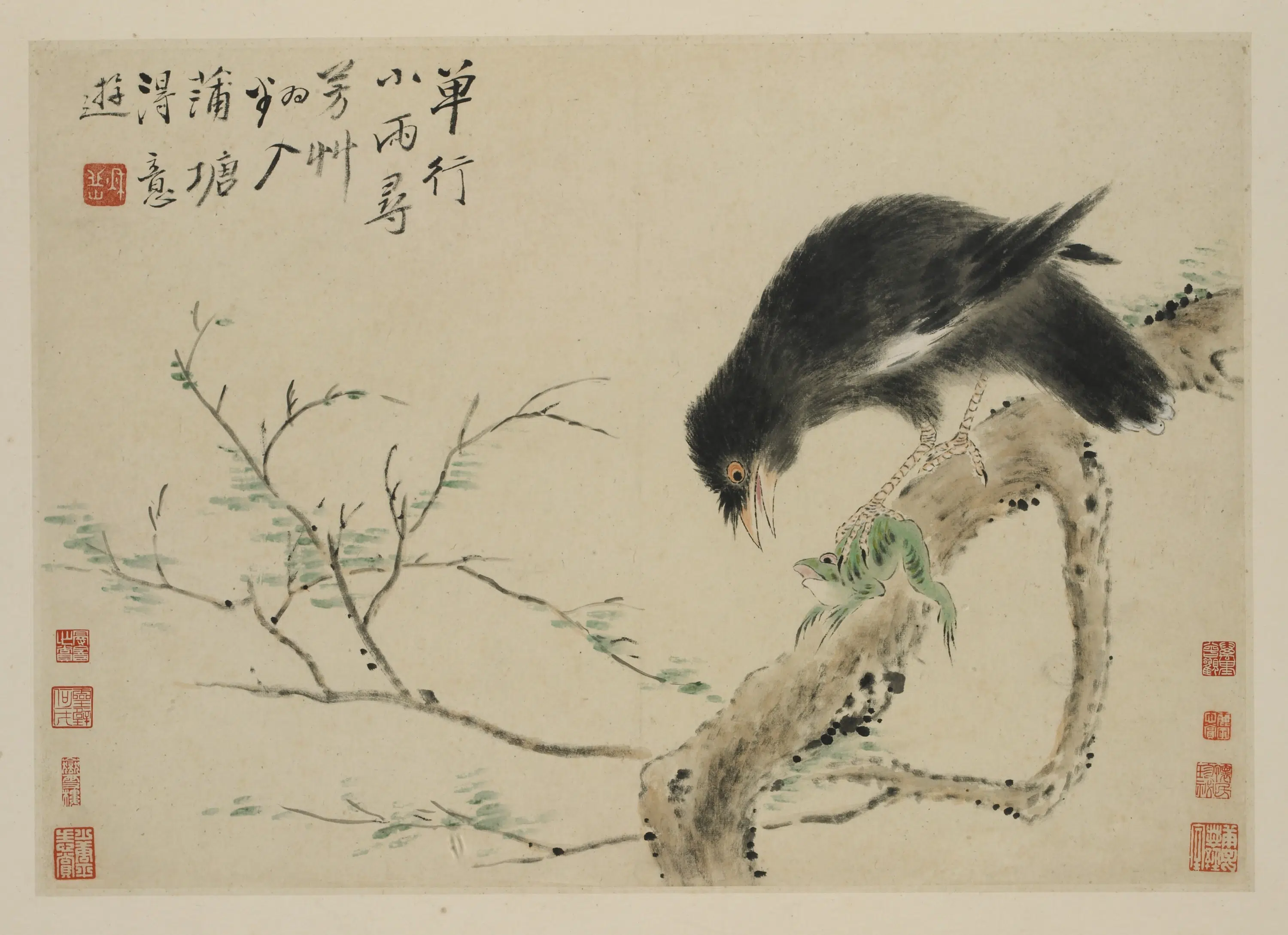 清朝【华岩】《新罗山人花鸟册》 第9张