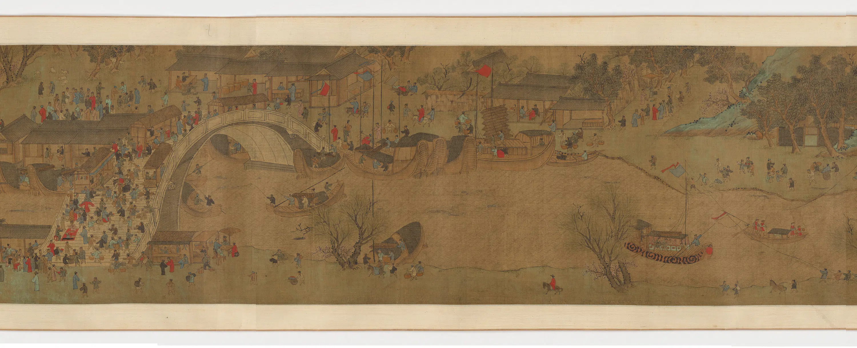 宋朝【张择端】《江村春景图》 第7张