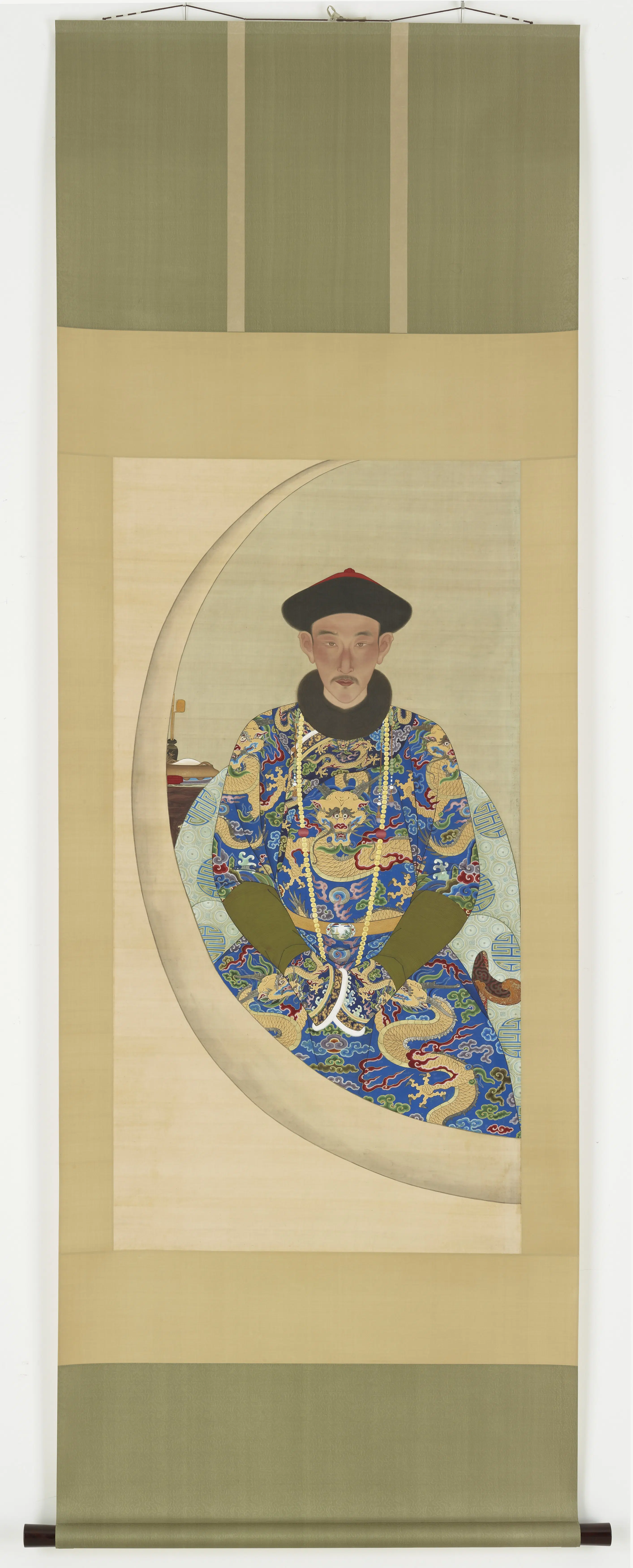 《和硕怡亲王胤祥观窗小像》