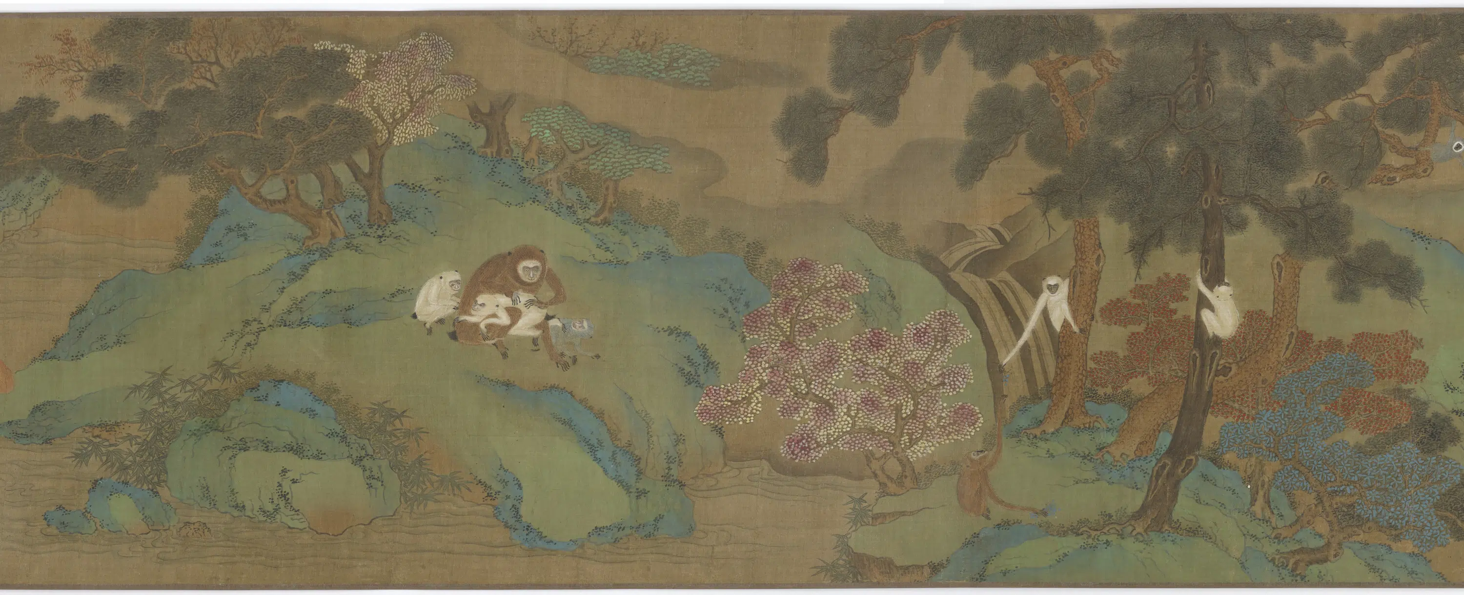 明朝【仇英】《猿鹤山水图》 第3张
