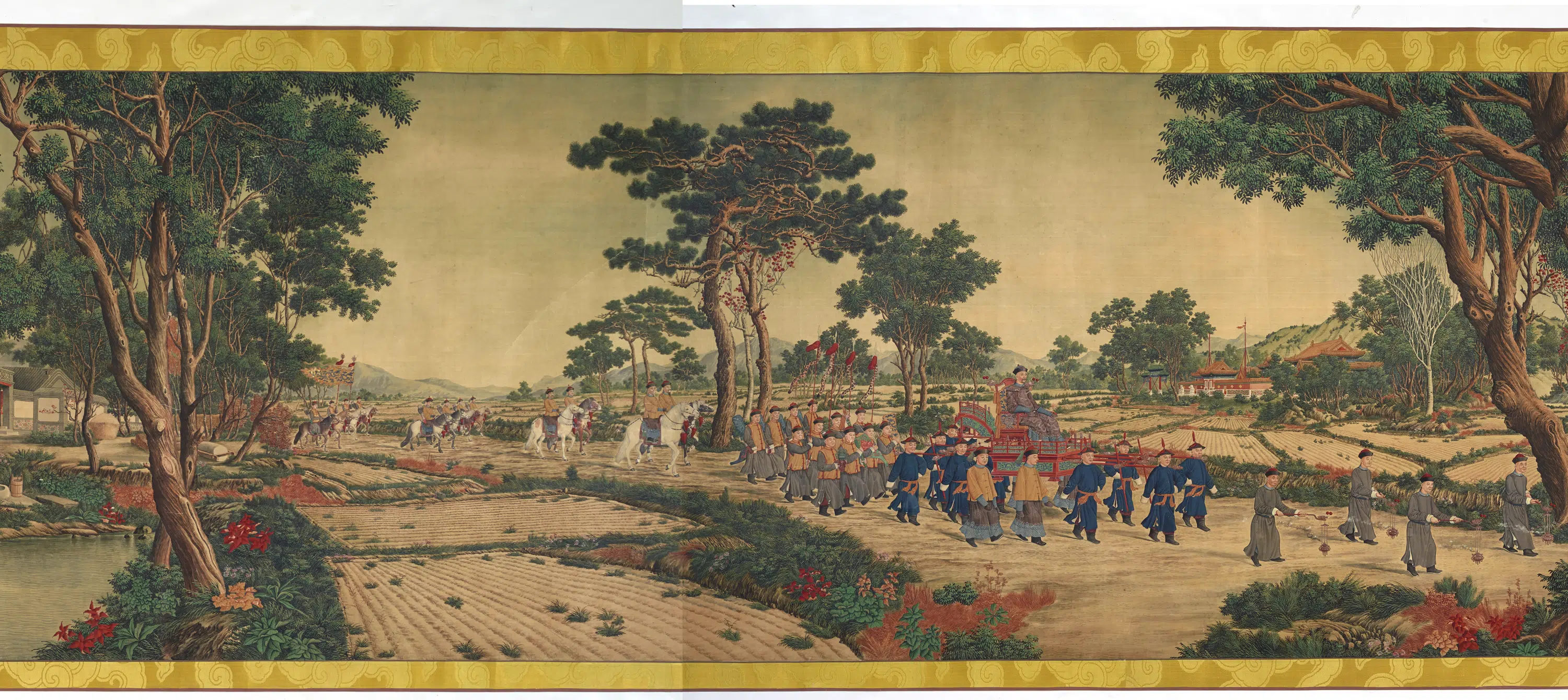 清朝【郎世宁】《南巡图卷》 第4张