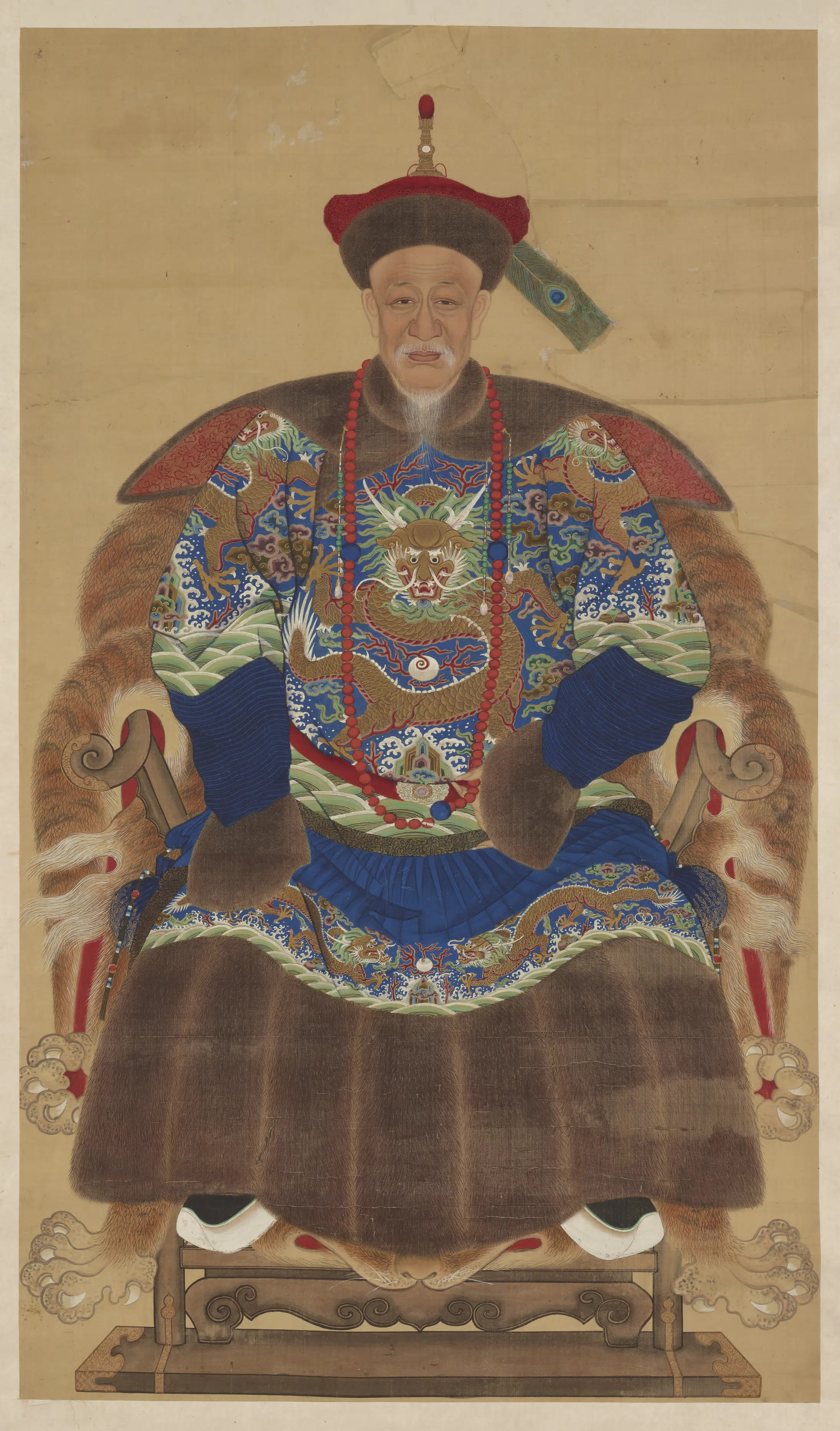 《清代冬装朝臣肖像-2》