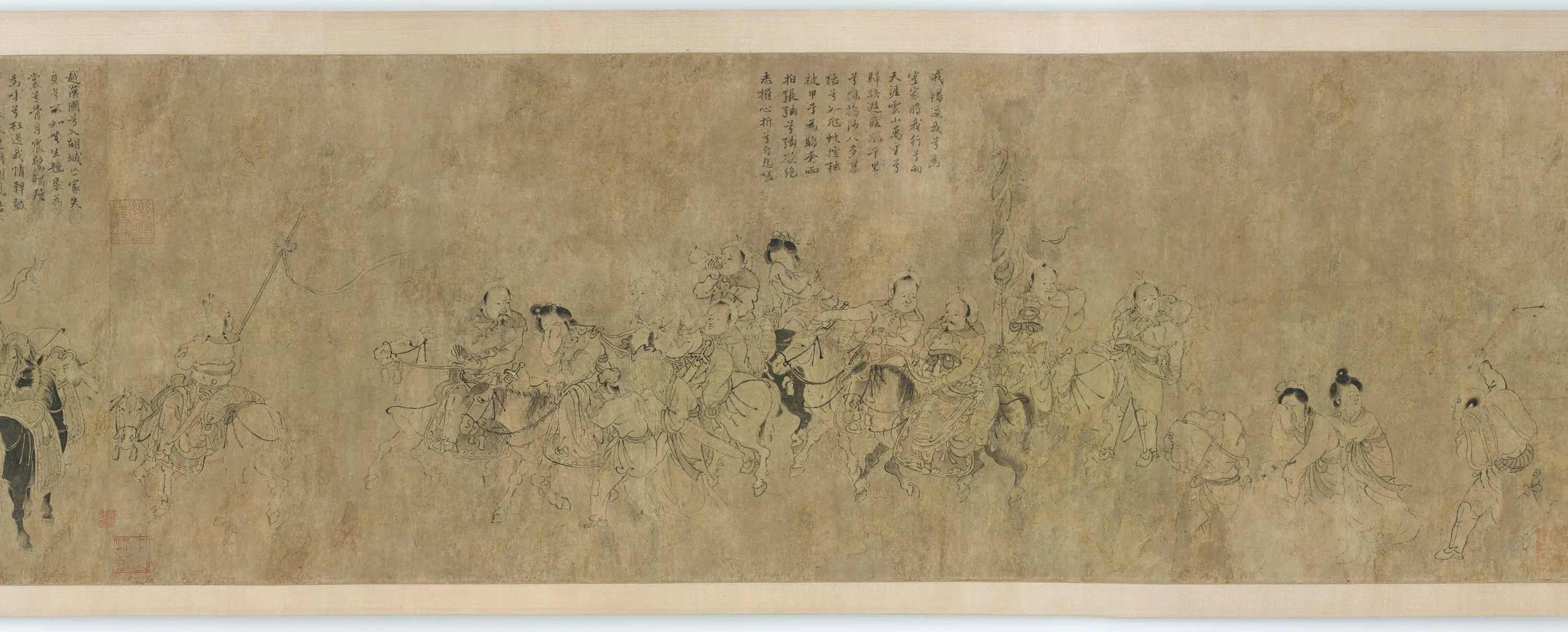 宋朝【李成】《文姬降胡图卷》 第5张
