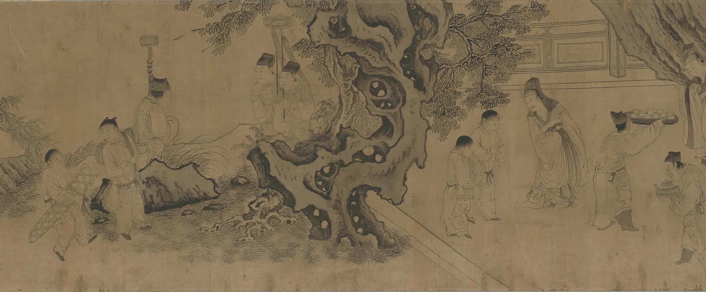 清代【佚名】《图卷柏梁台画》 第2张