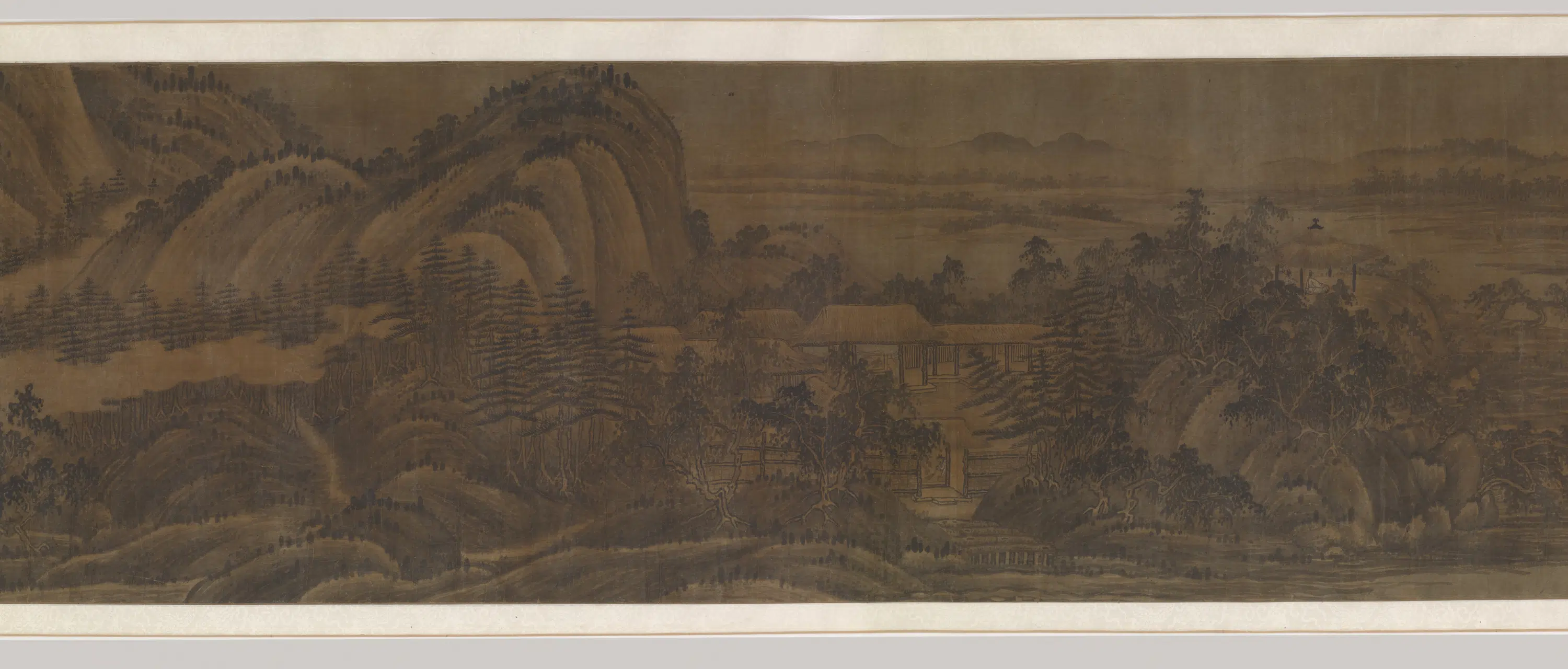 五代十国【董源】《溪谷屋宇寺院图卷》 第4张