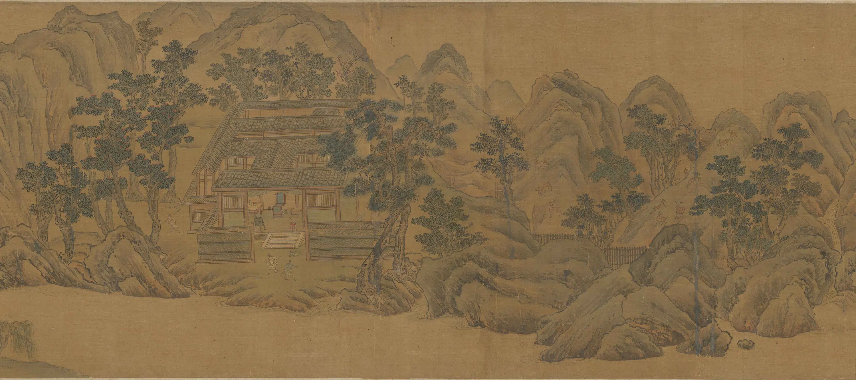 清代【佚名】《摹王维辋川图卷》 第8张