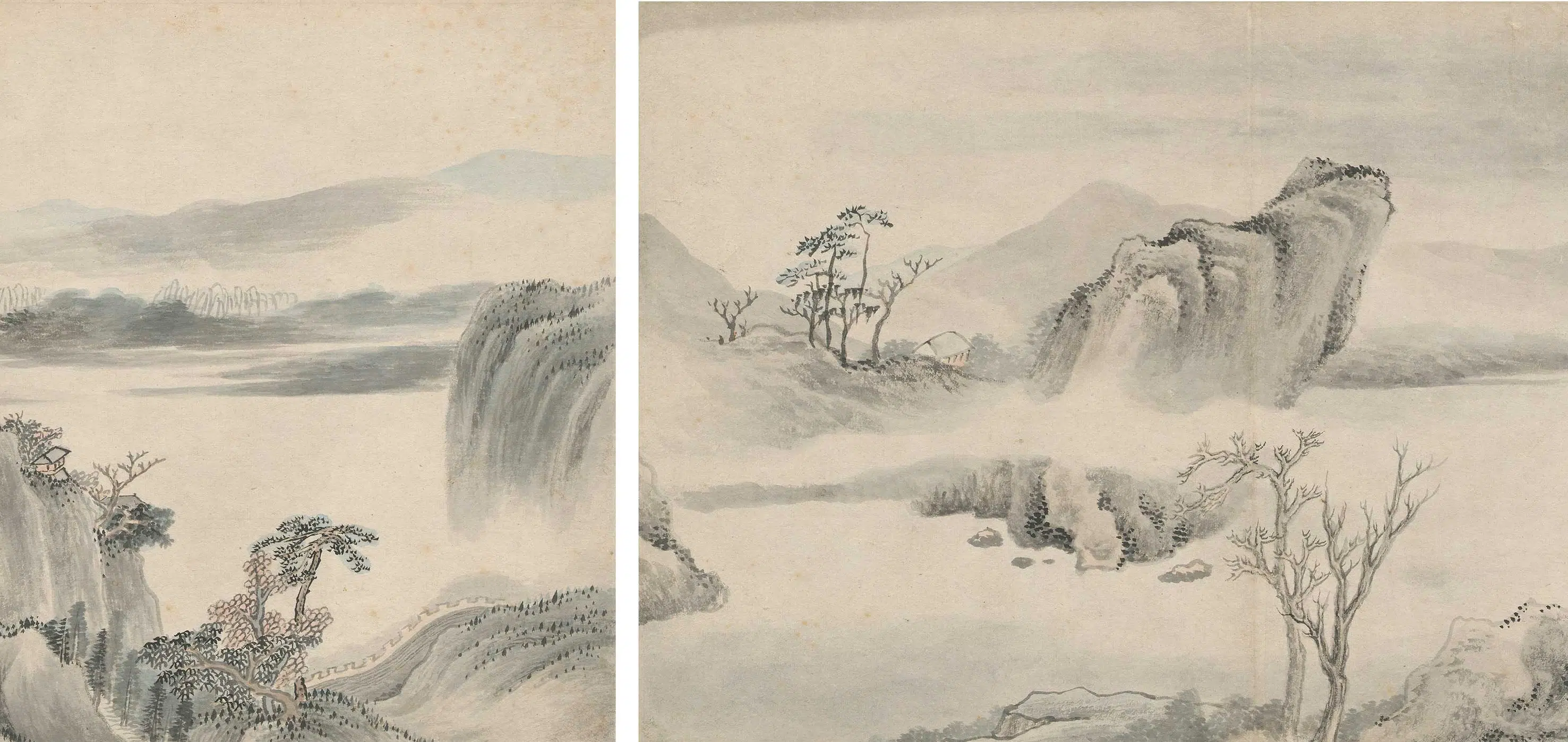 清代【高简】《拟江参山水册》 第7张 清代【高简】《拟江参山水册》 第7张