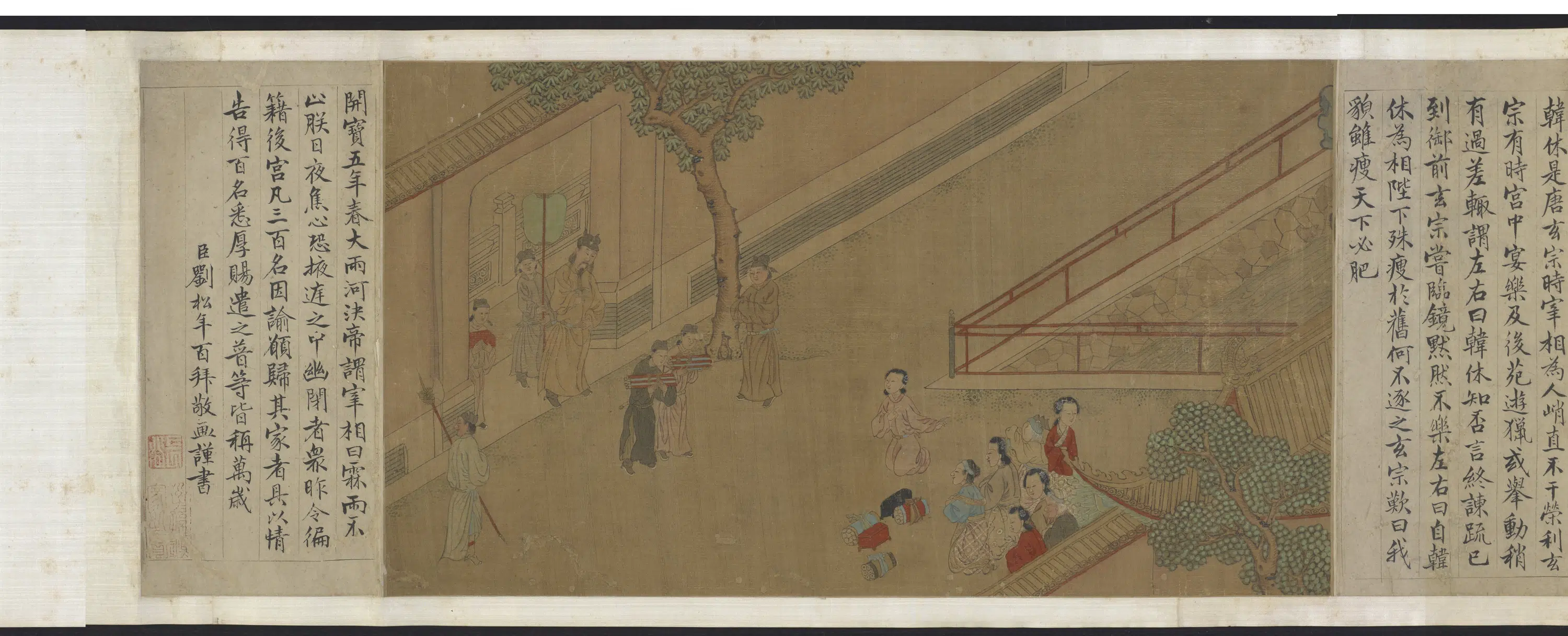 宋朝【刘松年】《先贤故事图卷》 第2张 宋朝【刘松年】《先贤故事图卷》 第2张