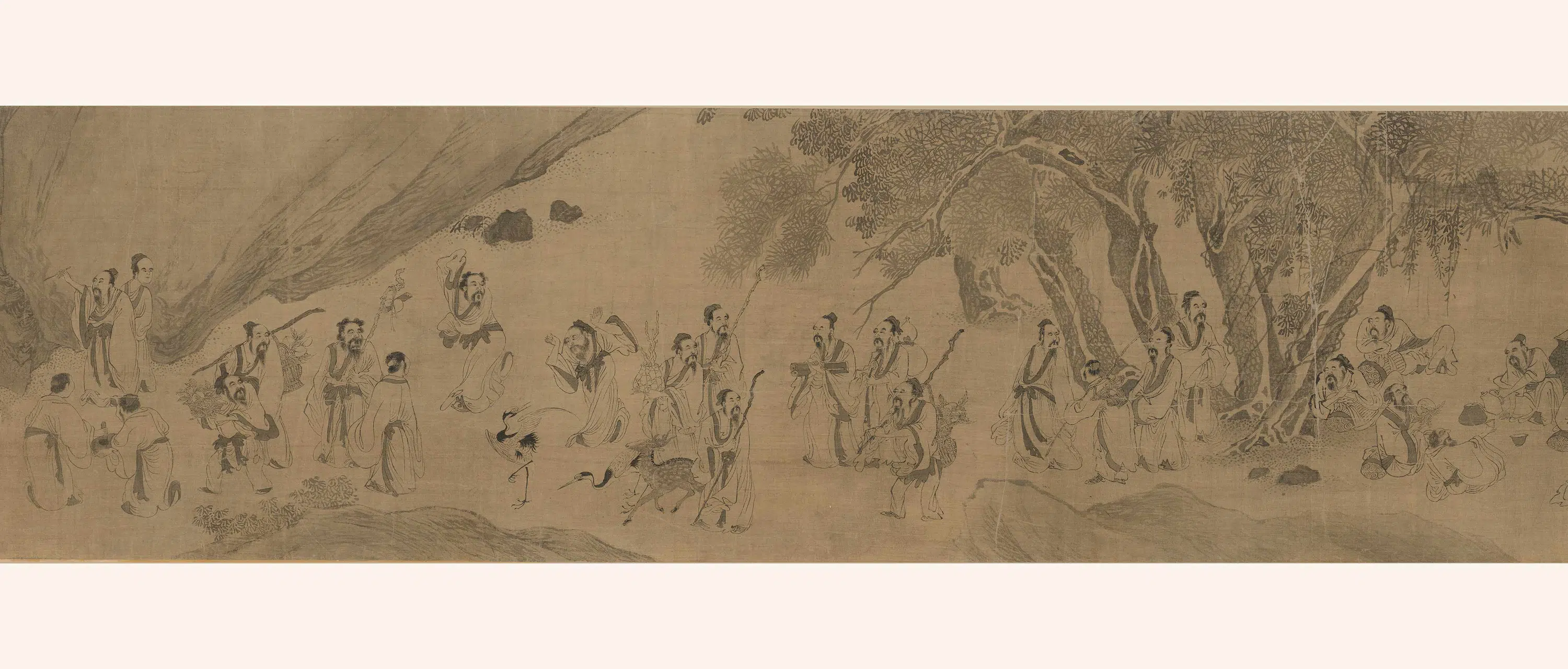 清代【佚名】《图卷士人雅集》 第4张