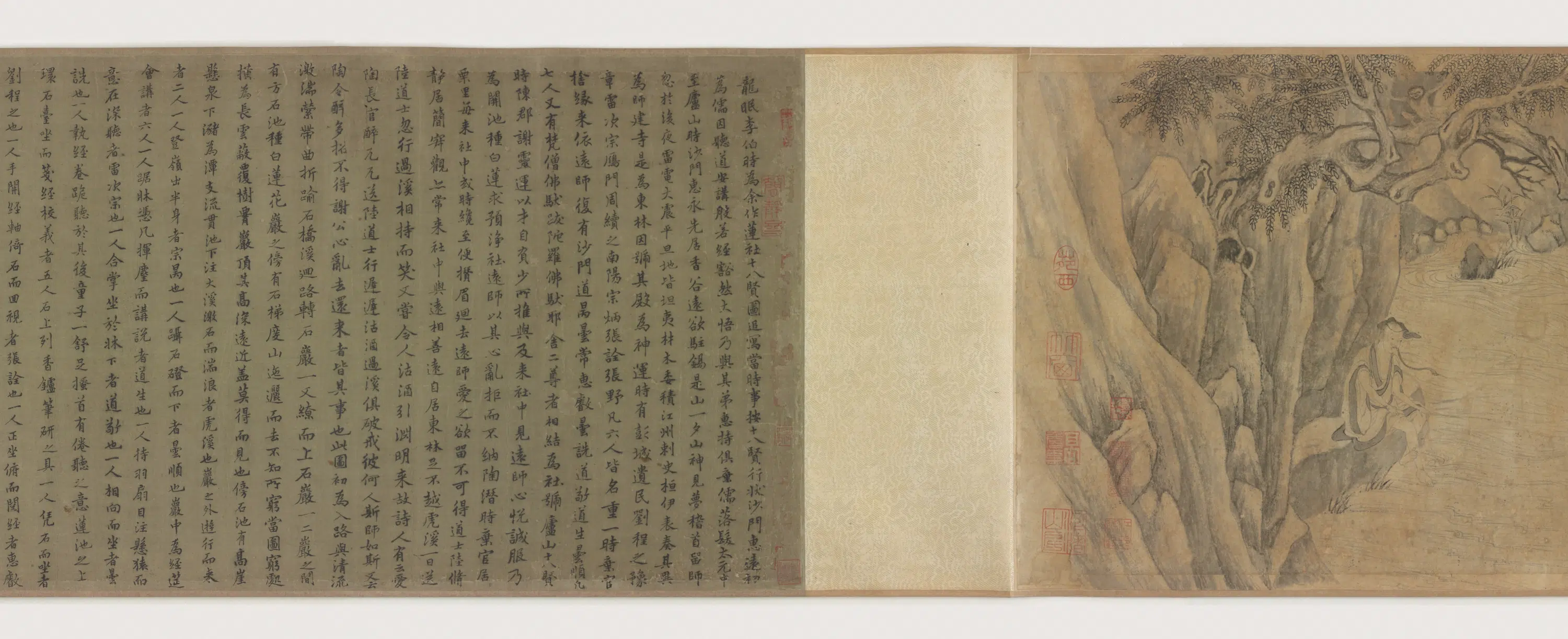 宋朝【李公麟】《莲社图卷》 第11张