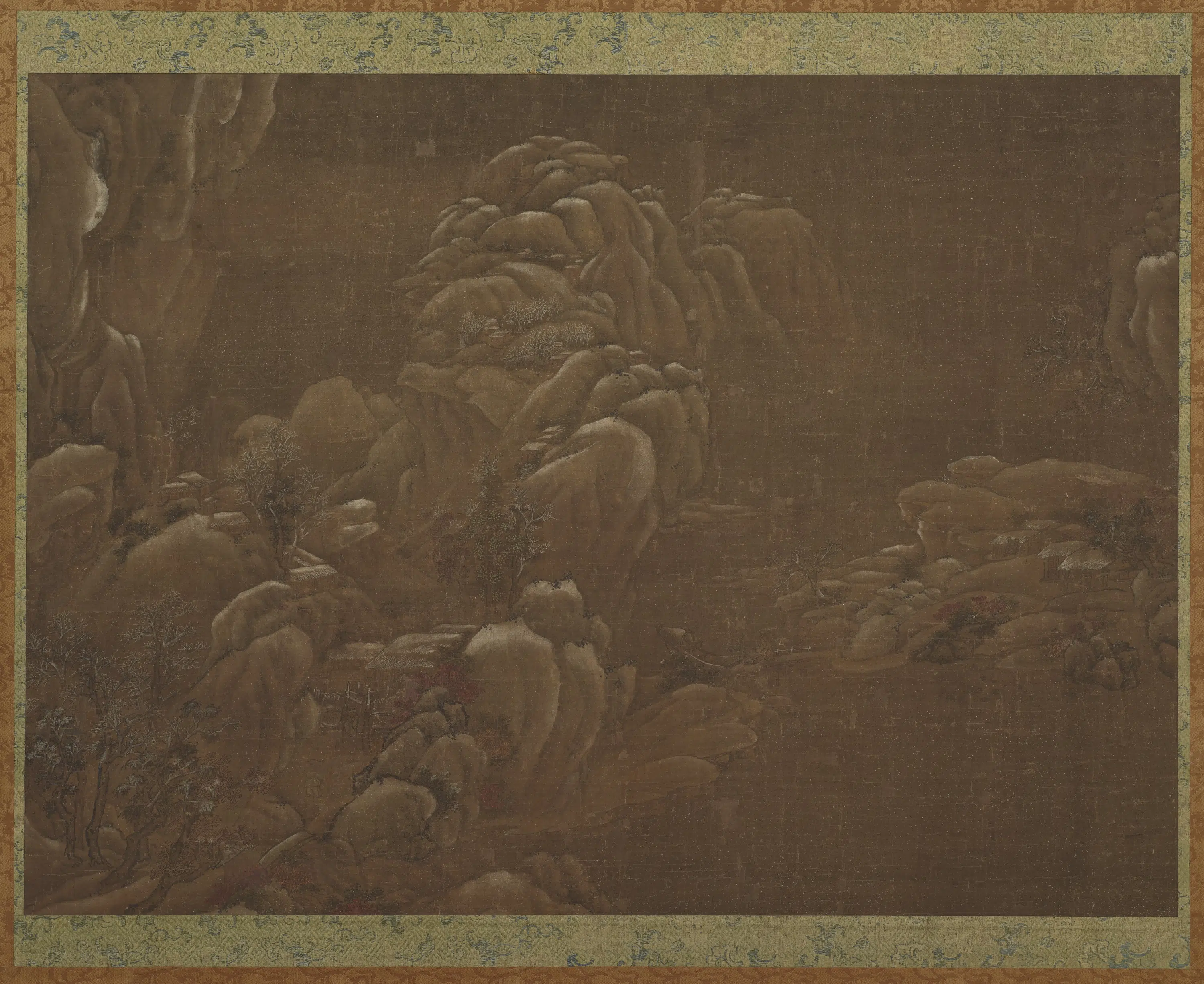 唐朝【王维】《冬景山水图》 第1张