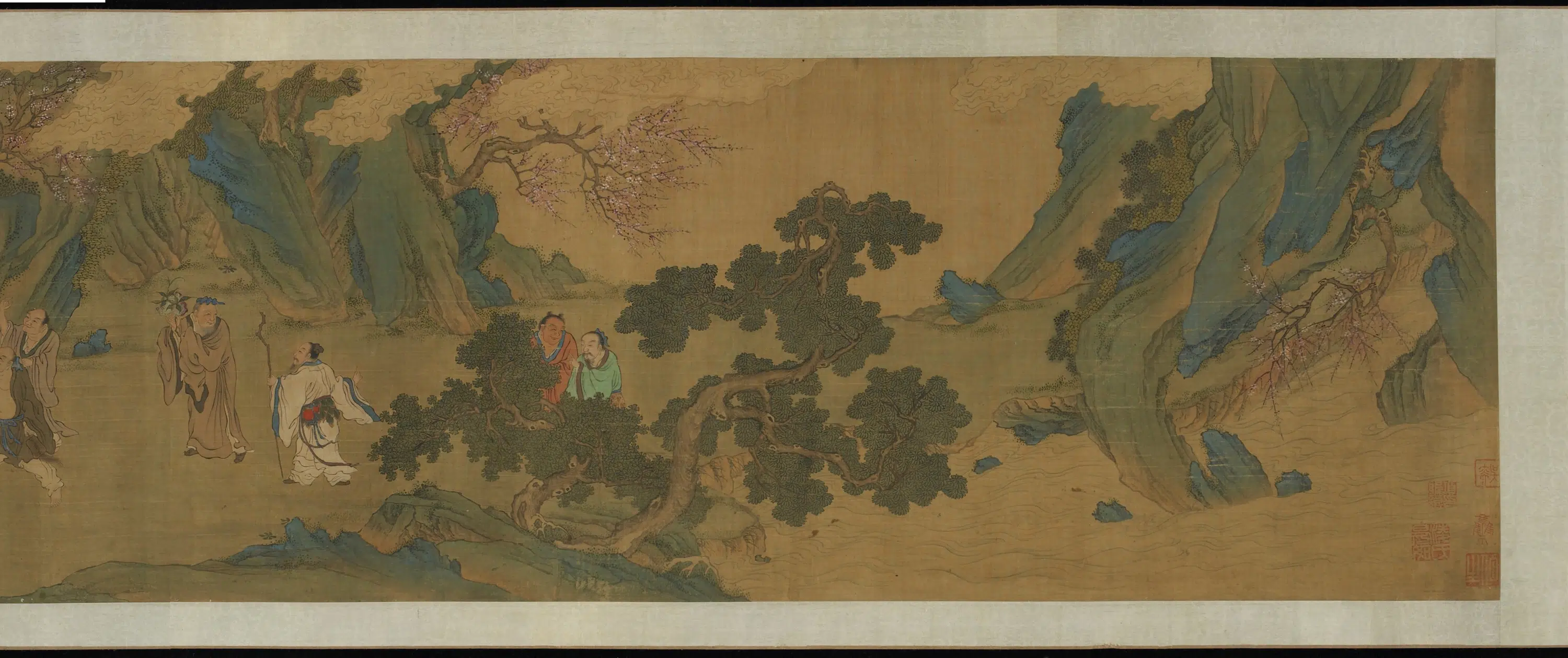 明朝【仇英】《山水群仙图》 第7张 明朝【仇英】《山水群仙图》 第7张