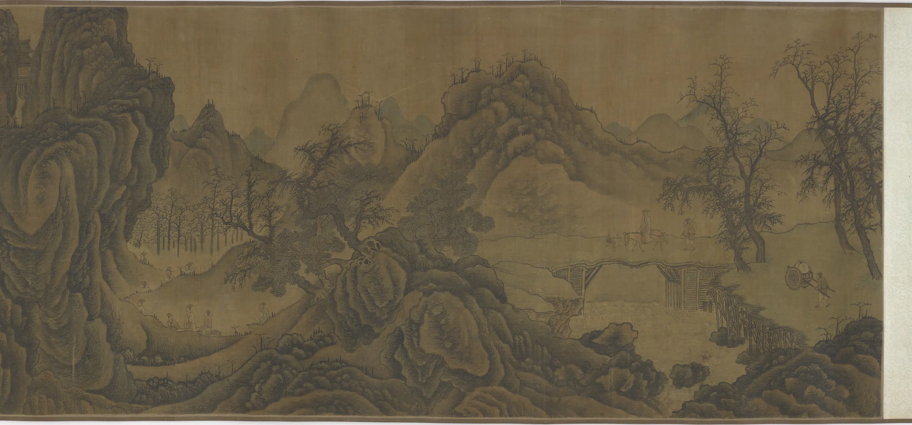 宋朝【郭熙】《溪山行旅图卷-2》 第3张