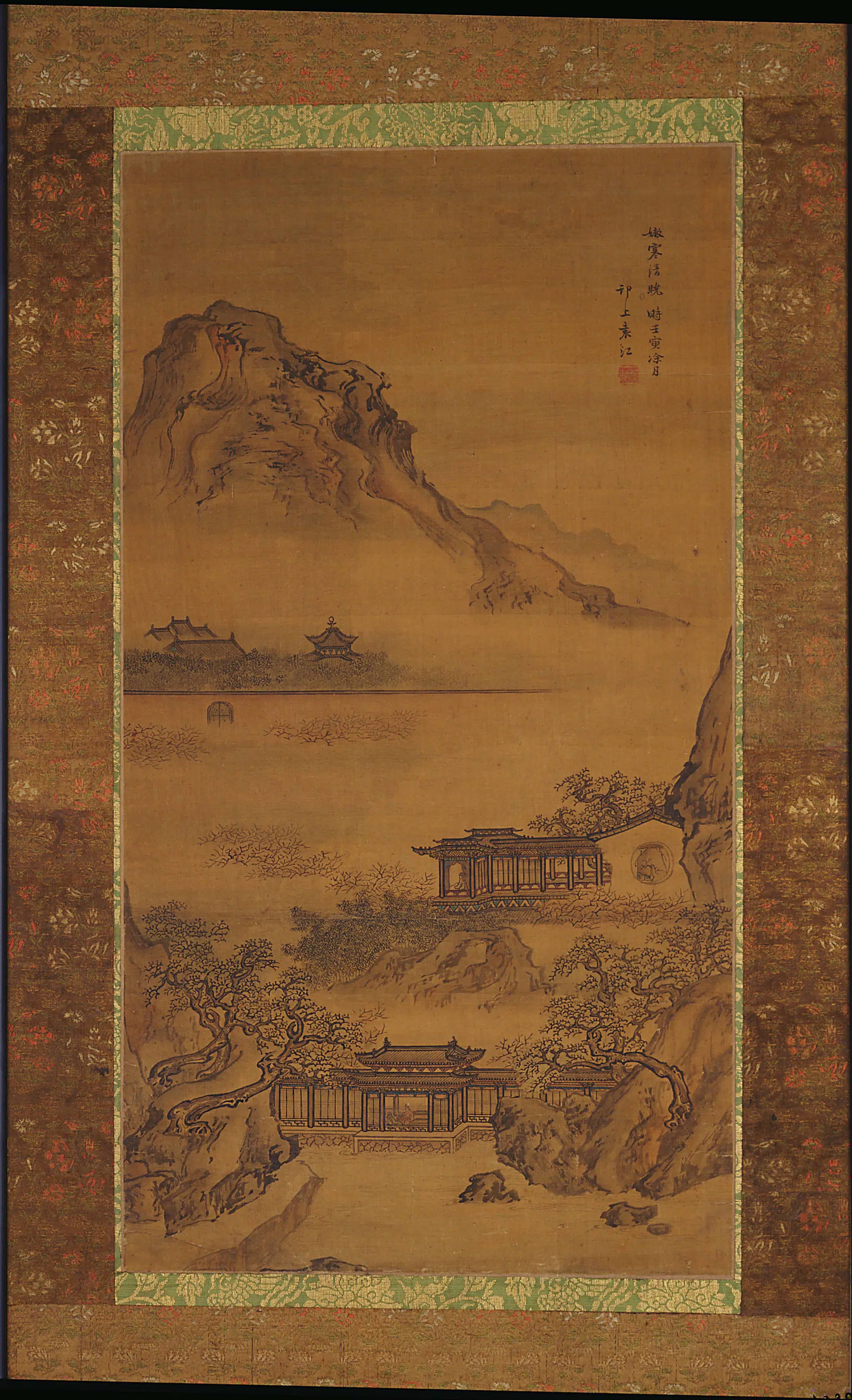 清朝【袁江】《嫩寒清晓图》