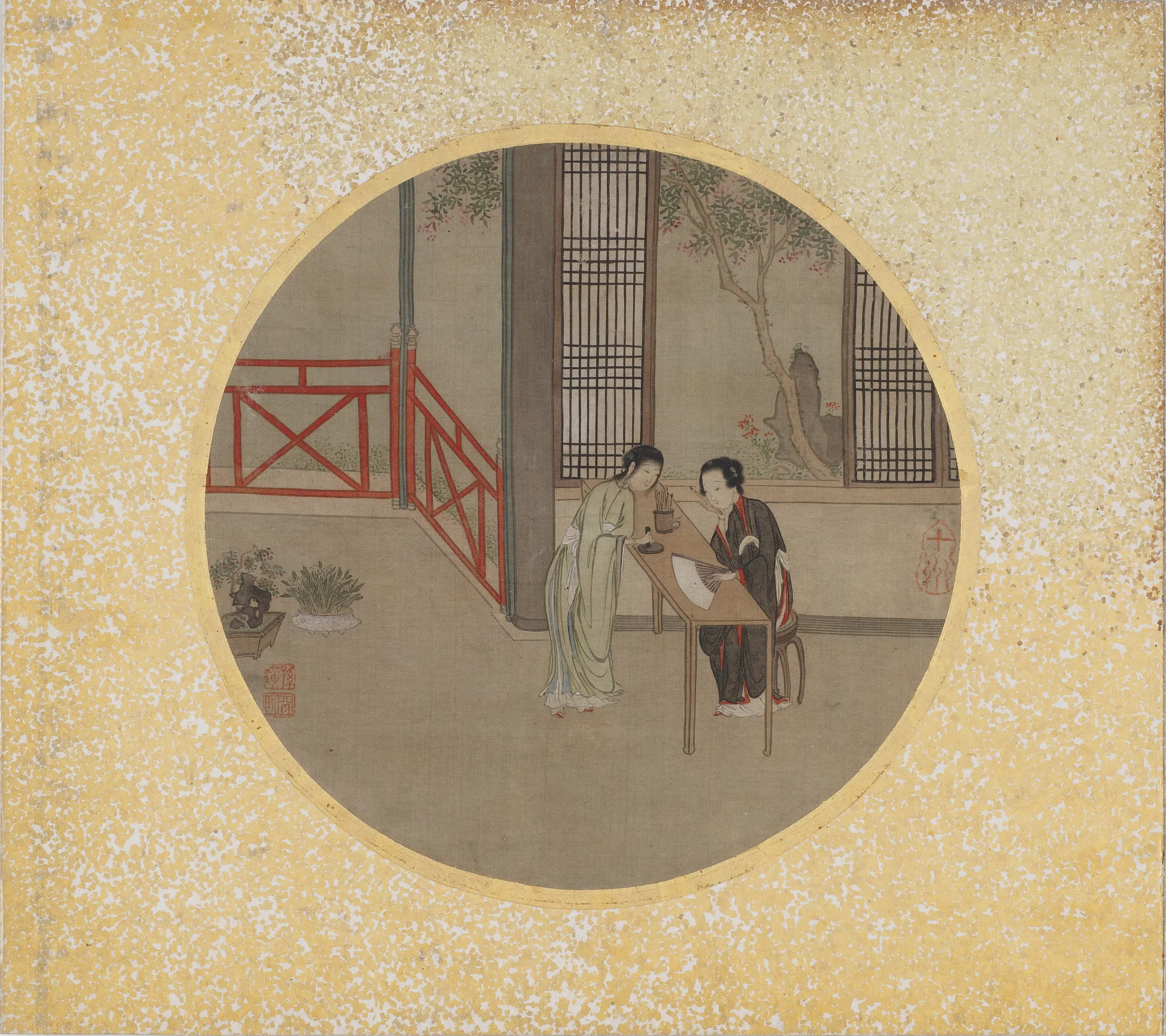 清朝【孙璜】《人形之图册（仇英笔）》 第13张