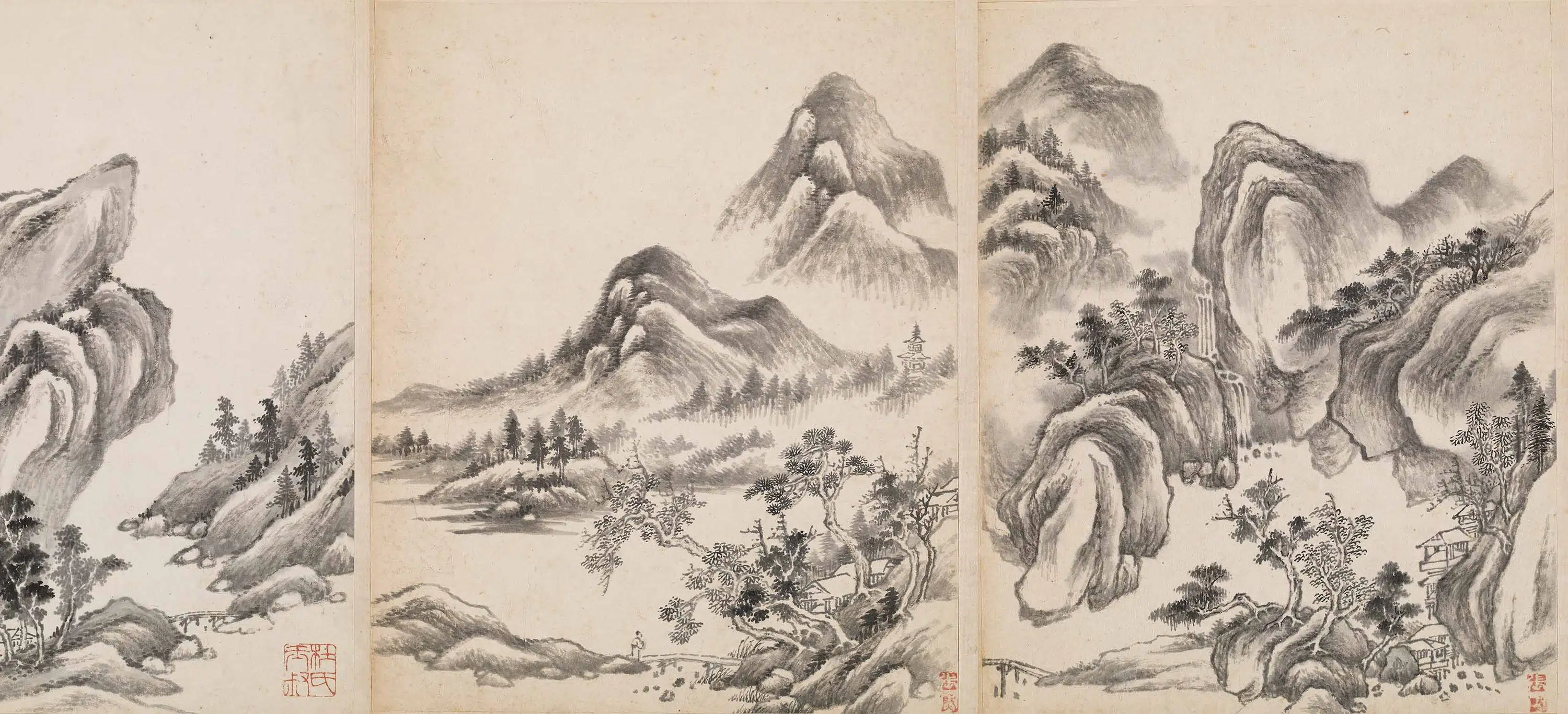 清代【张然】《山水册页》 第3张