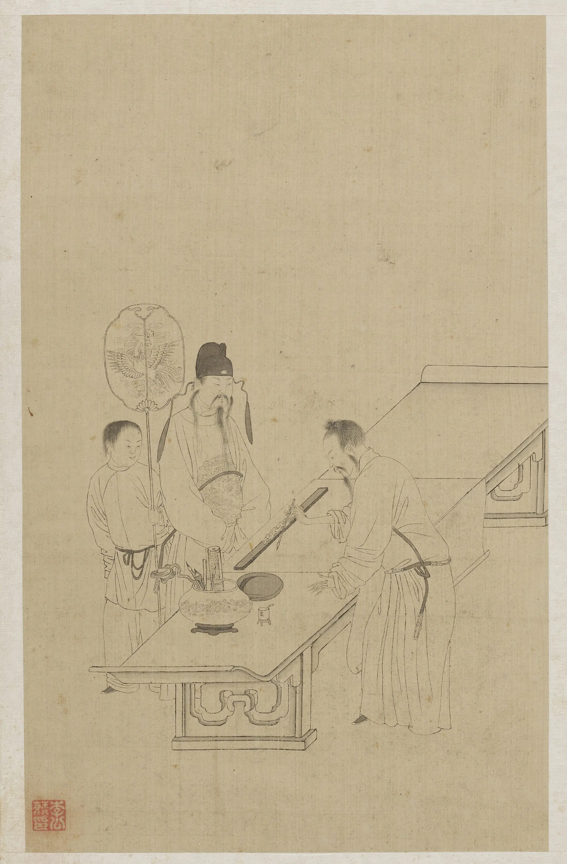 宋朝【李公麟】《人物画册》 第8张 宋朝【李公麟】《人物画册》 第8张