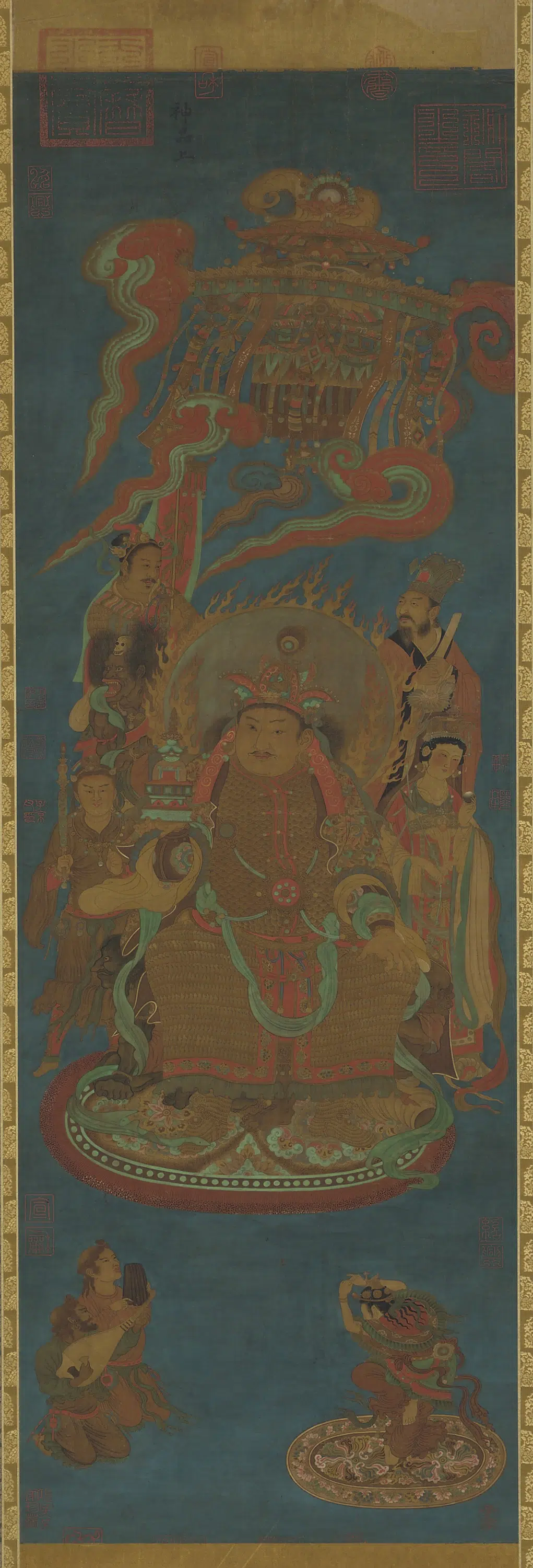 唐朝【尉迟乙僧】《北方多闻天王》 第1张