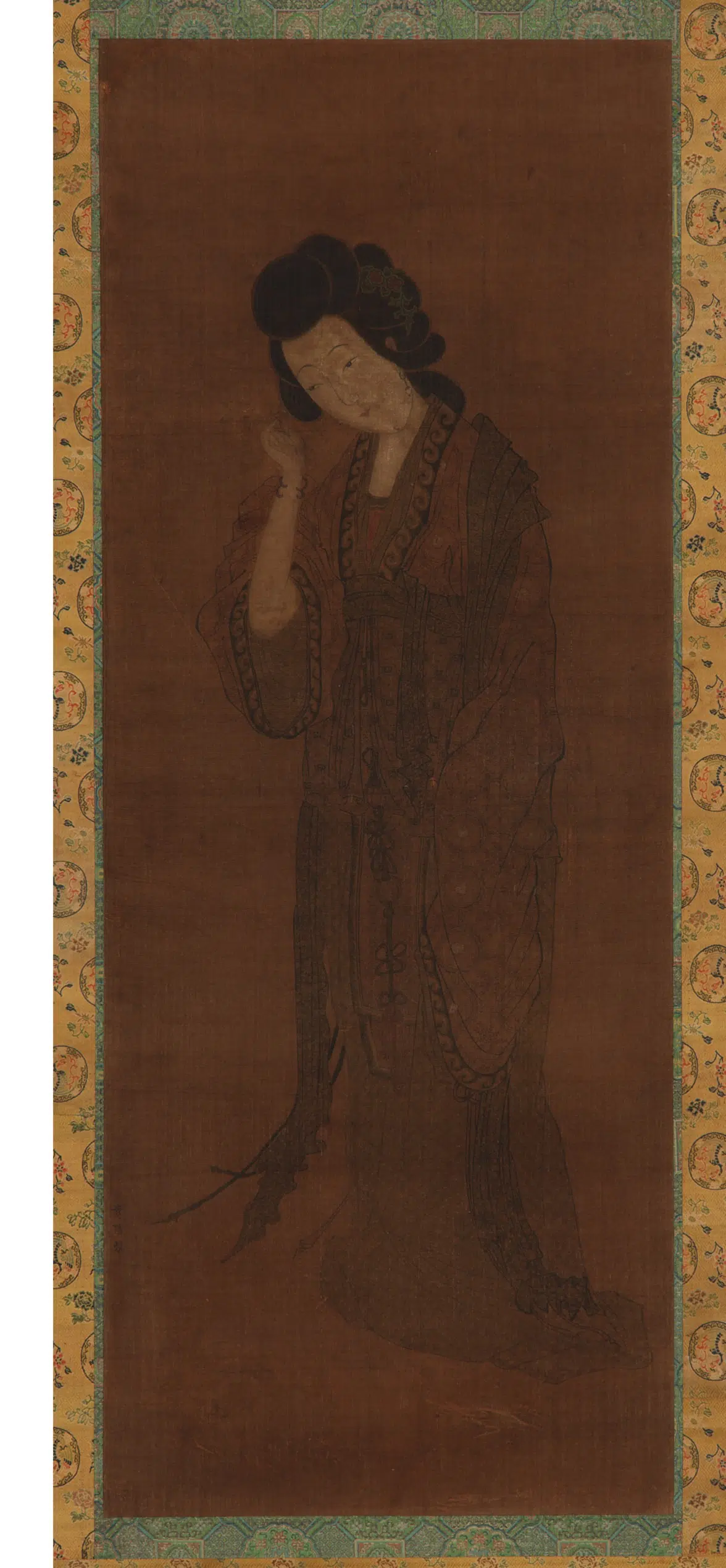 魏晋南北朝【袁倩】《仕女立像图》