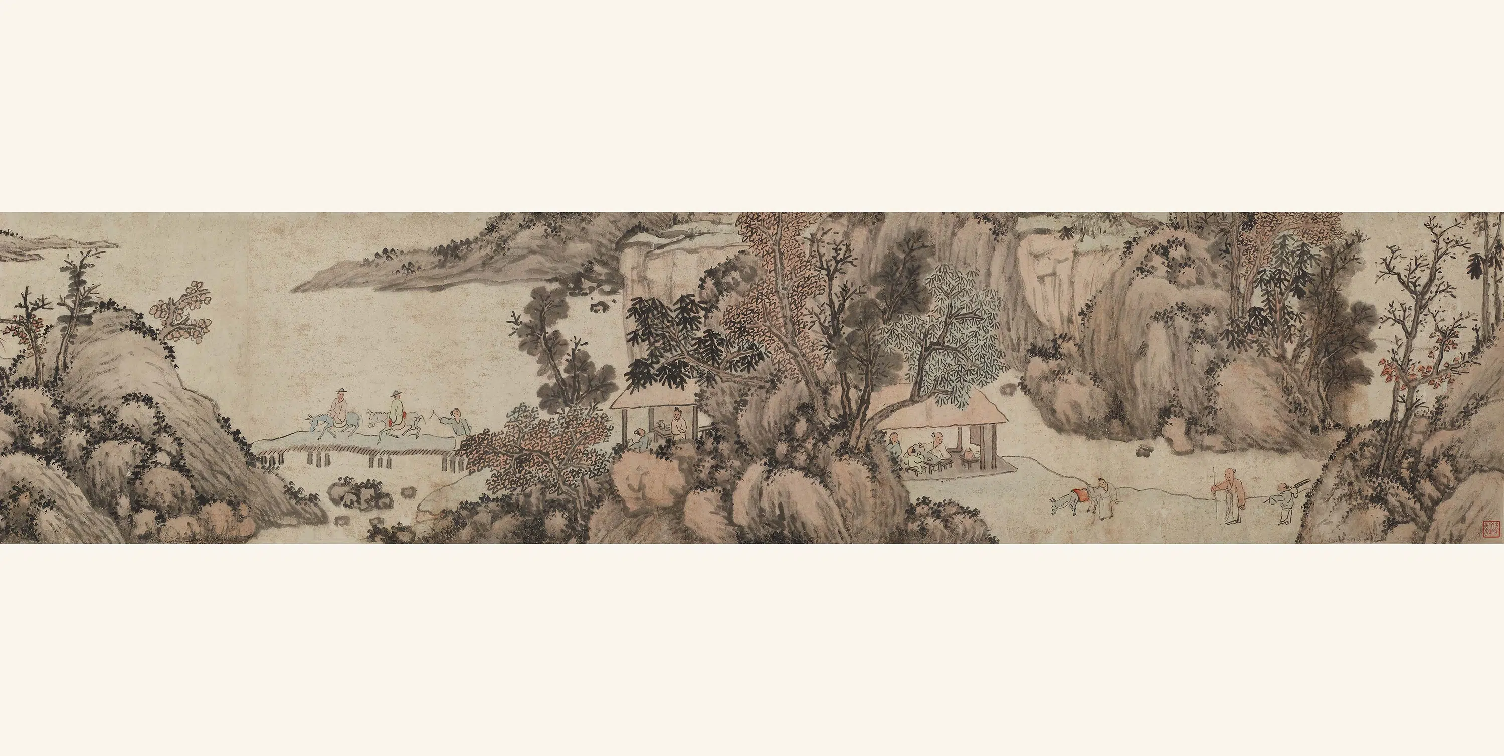 清代【赖镜】《山光帆影图》 第4张 清代【赖镜】《山光帆影图》 第4张