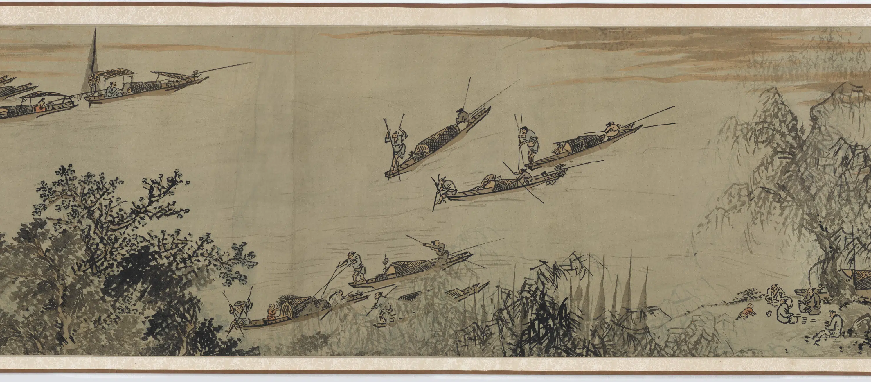 明朝【戴进】《秋江渔乐图卷（传）》 第4张