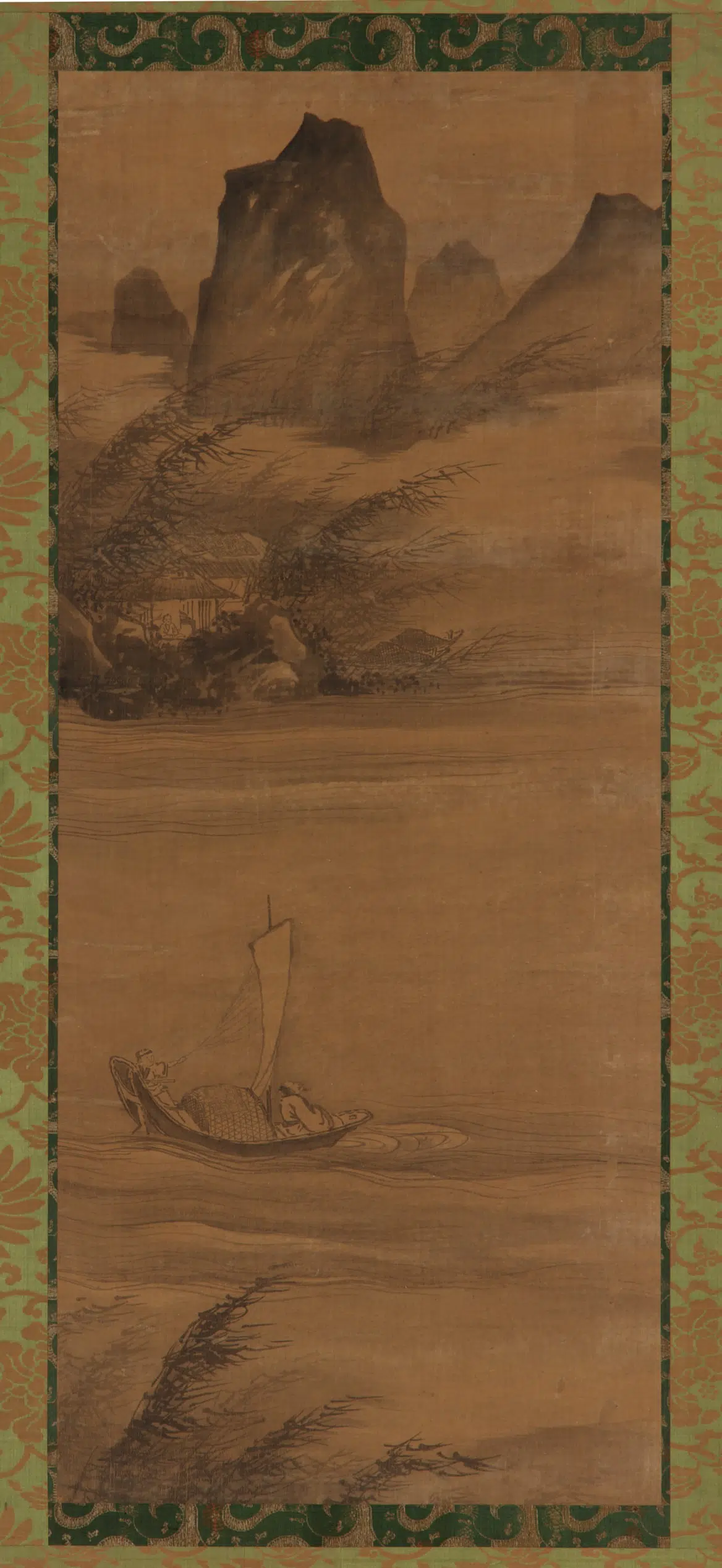 宋朝【夏圭（珪）】《顺风扬帆图》