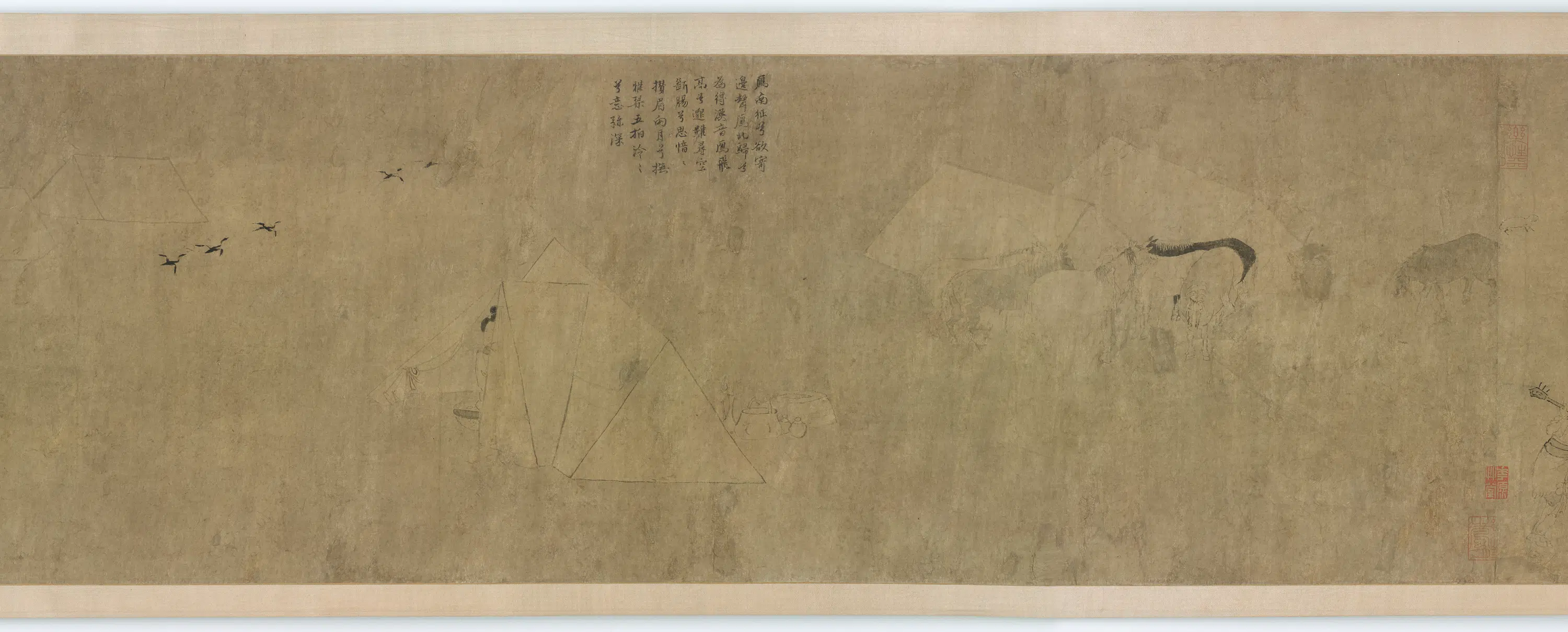 宋朝【李成】《文姬降胡图卷》 第2张